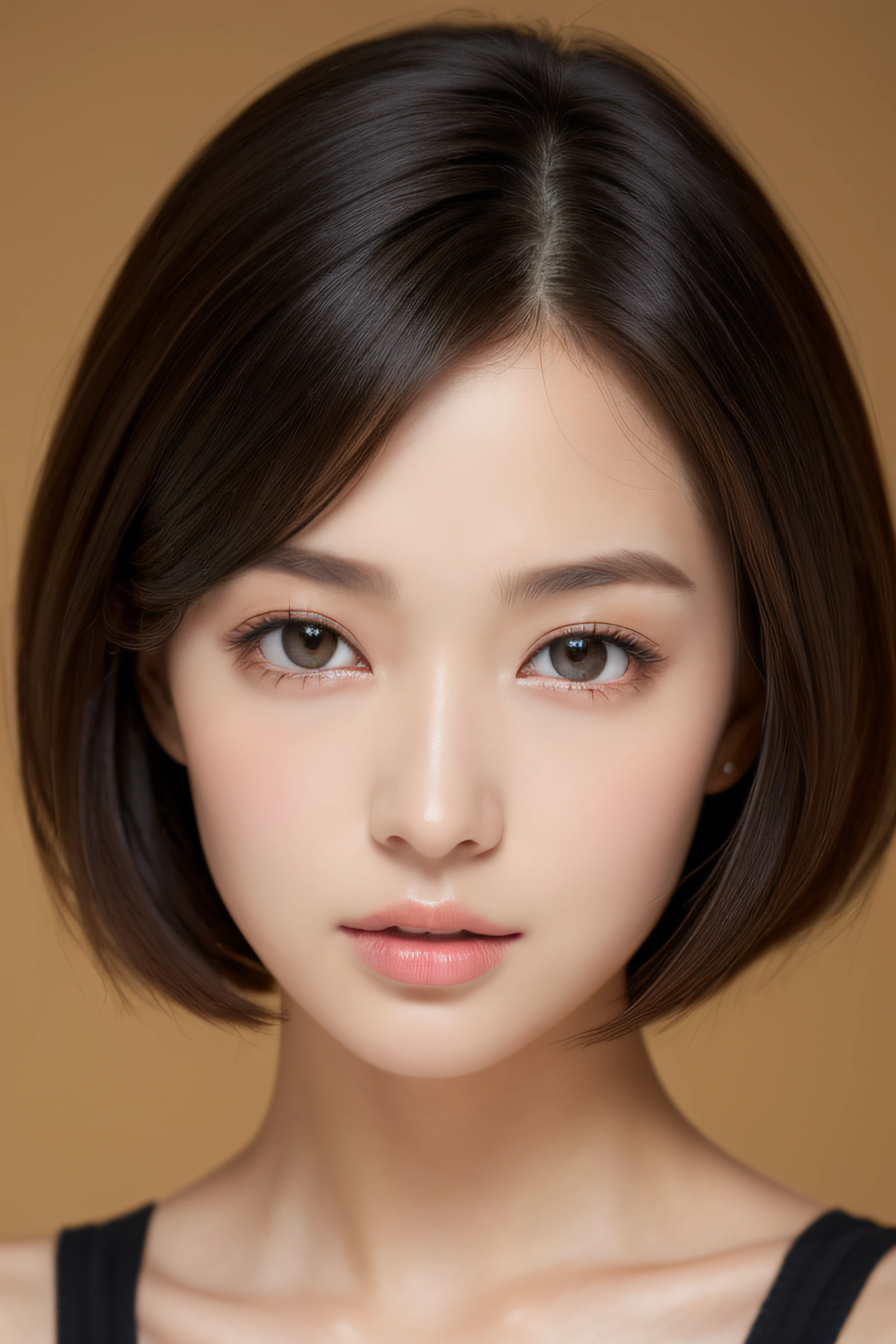 (masuter piece:1.3)、(8K、Photorealsitic、Raw photography、top-quality: 1.4)、(1girl in)、very beautiful face、very beautiful face、very beautiful face、(Very realistic face)、(A dark-haired、short-hair:1.3)、Very beautiful hairstyle、Very realistic eyes、Very beautiful details、(Very realistic skin)、Very beautiful skin、(Underwear)、absurderes、Very attractive、超A high resolution、A hyper-realistic、high-detail、the golden ratio、the golden ratio、the golden ratio、Beauty、Beauty、Beauty。