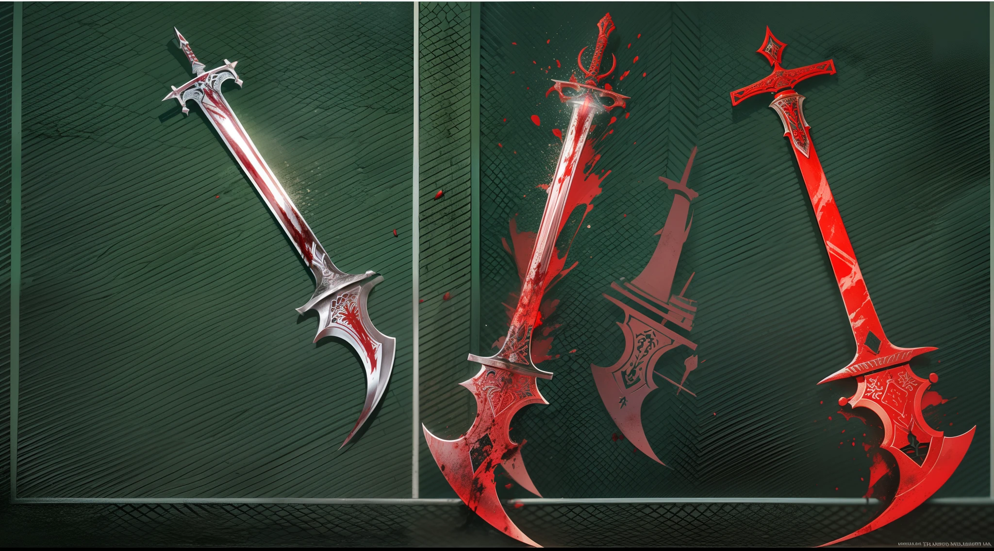 Blood-bathed sword