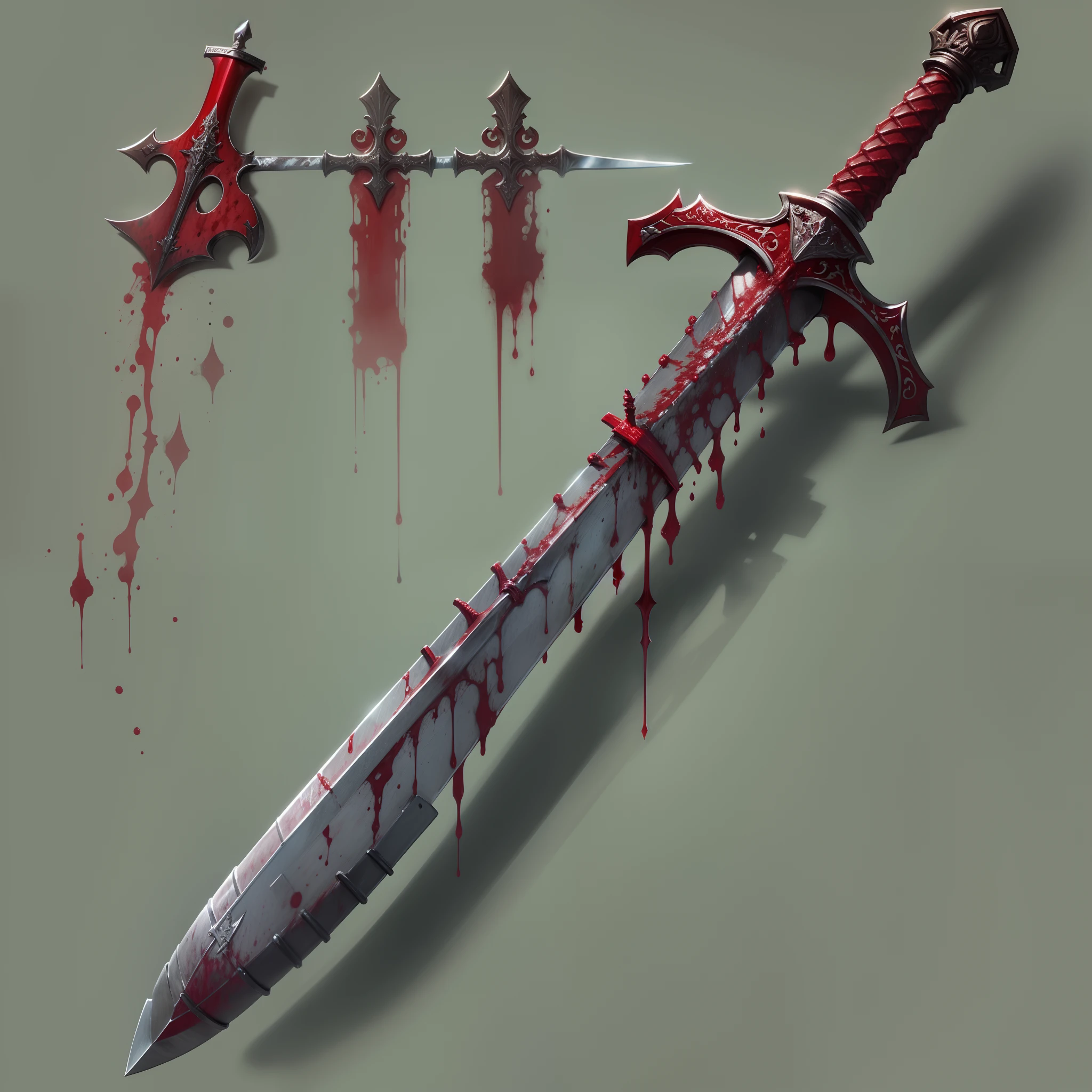 Blood-bathed sword