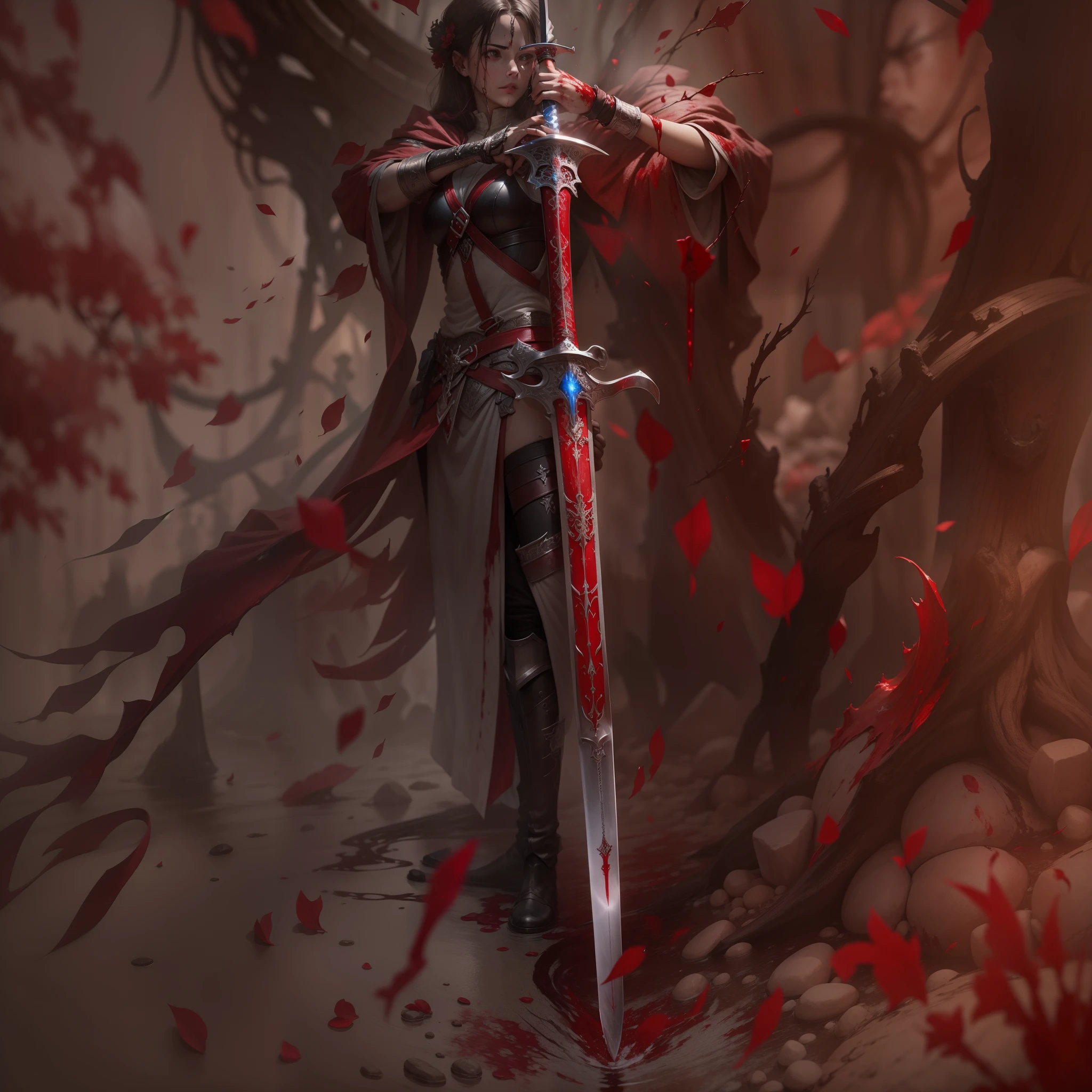 Blood-bathed sword