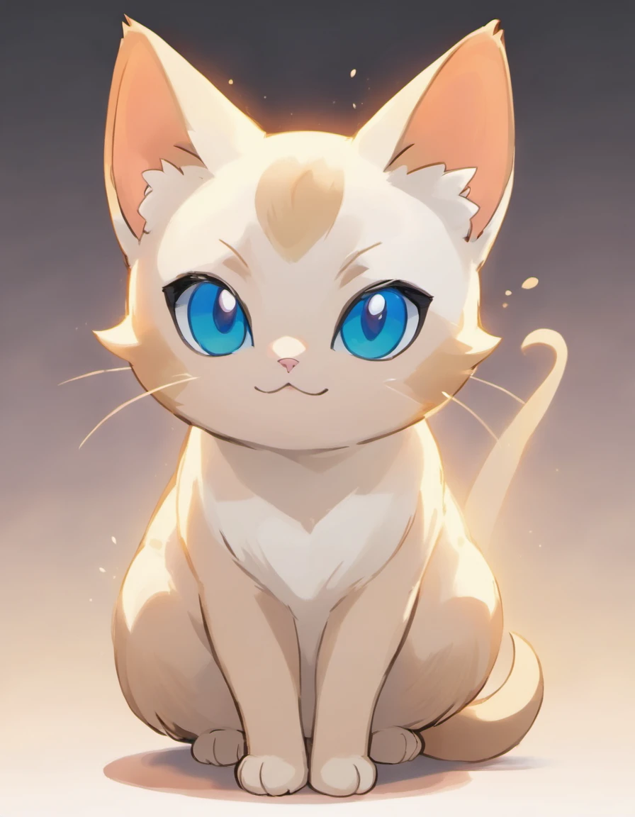 A Siamese cat drawn by the pokemon artist sowsow,