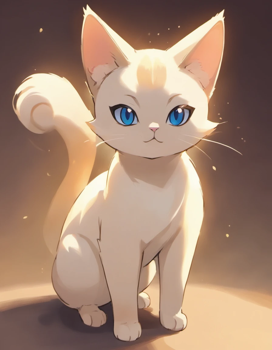 A Siamese cat drawn by the pokemon artist sowsow,