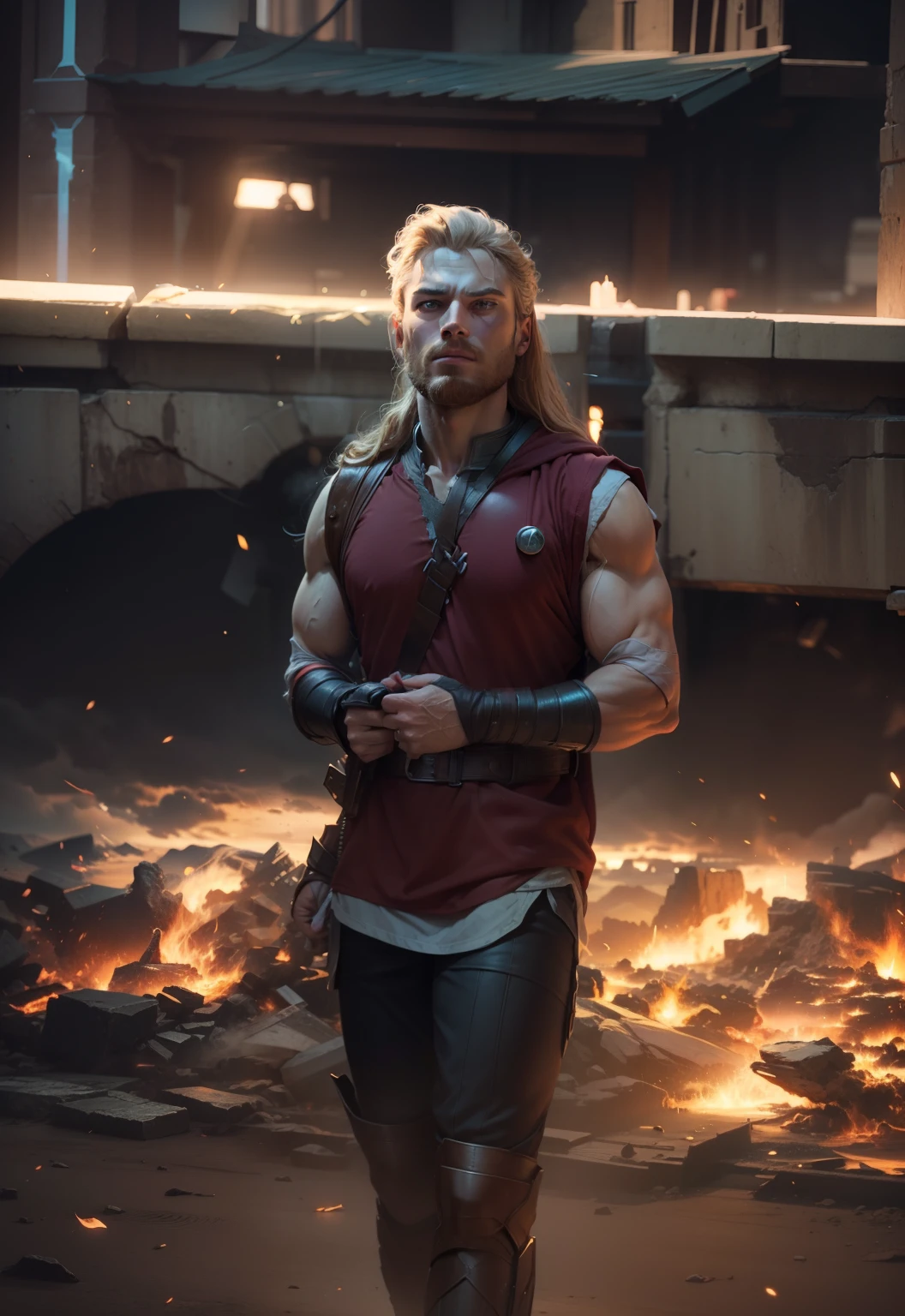Perfect superhero background. Thor faces