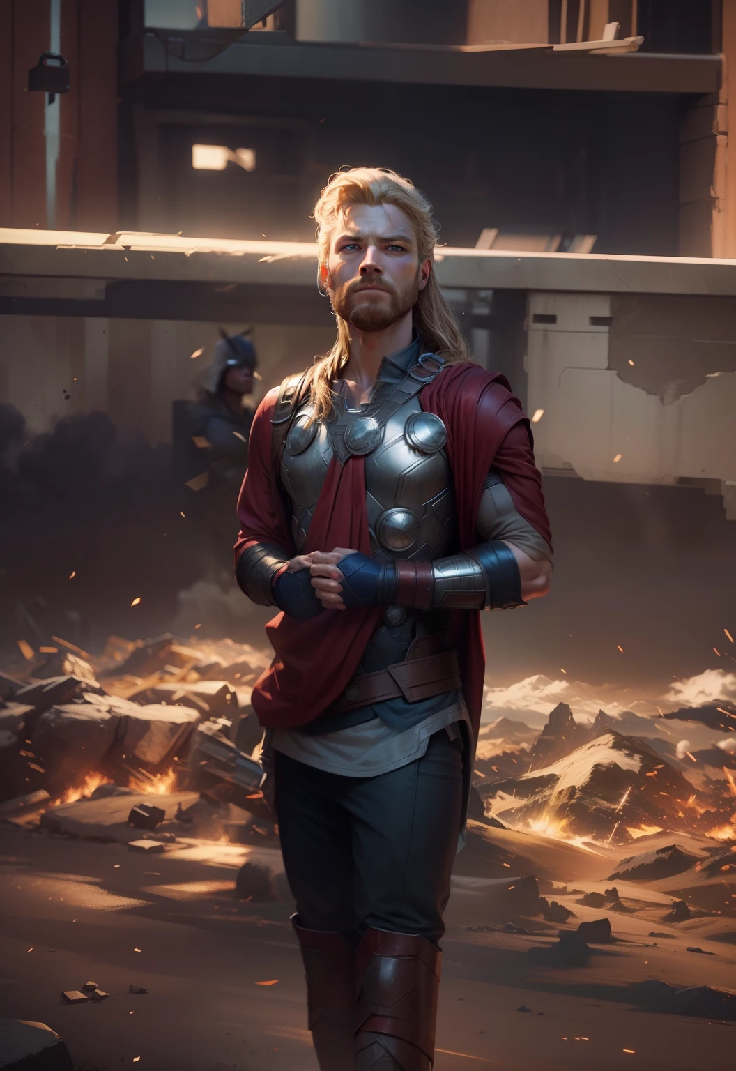 Perfect superhero background. Thor faces