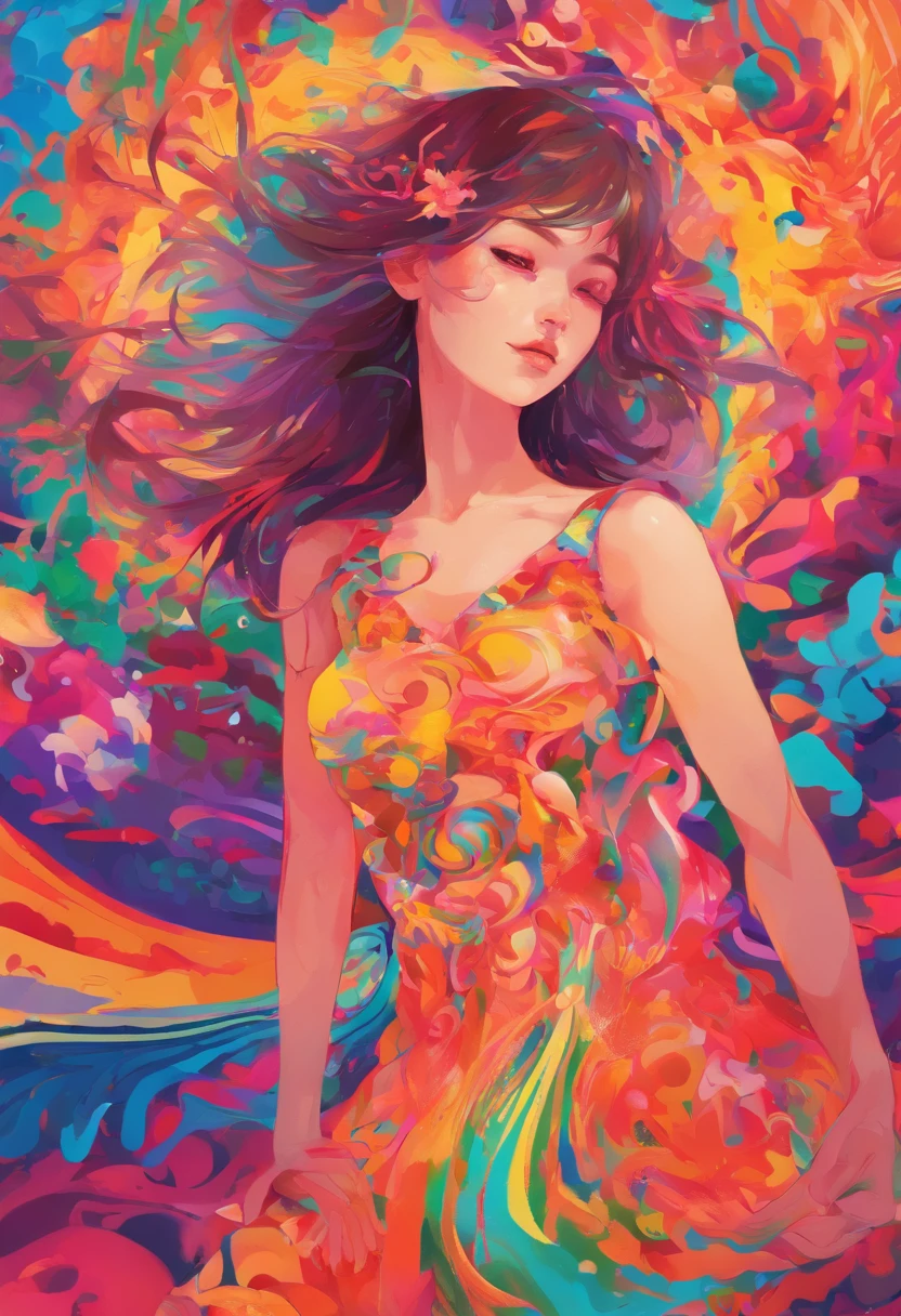 ((of the highest quality, 8K,Raw photo)), (Realistic, Photorealistic: 1.37), (Face Focus: 1.1), Small breasts, flat chest, Longhaire, A Japanese Lady、20yr old、Japan idol system、(sleeveless: 1.1)、Skirt,