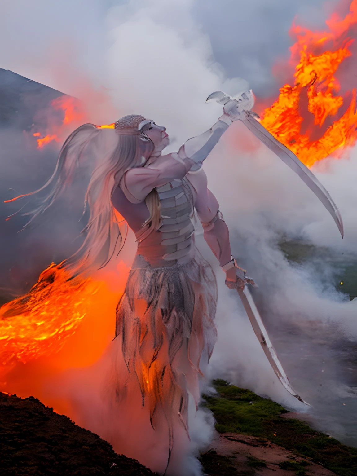 Warrior, fire, glorious