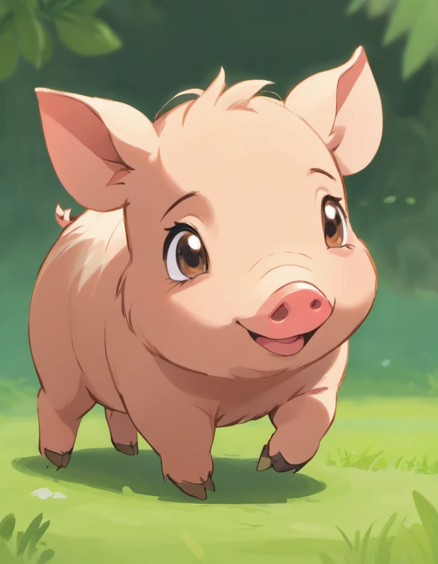 A baby wild boar drawn by pokemon artist sowsow on a white background, Certainly! Here's a description of a baby wild boar, often referred to as a piglet:
**Baby Wild Boar (Piglet) Description:**
A baby wild boar, or piglet, is an adorable and endearing creature found in various regions around the world. These young animals exhibit charming features that distinguish them from their adult counterparts.
**Size:** Piglets are relatively small in size compared to adult wild boars. They typically measure around 12 to 18 inches (30 to 45 centimeters) in length and stand about 8 to 10 inches (20 to 25 centimeters) tall at the shoulder.
**Body Shape:** Piglets have a compact and chubby build, with plump bodies covered in soft, bristly fur. Their bodies are round and pudgy, giving them an irresistibly cute appearance.
**Coat:** The fur of piglets is often brown or reddish-brown, with a speckled or mottled pattern. This coat helps camouflage them in their natural habitat, providing some protection from potential predators.
**Head:** A piglet's head is round and features a short snout. Their eyes are bright and curious, exuding an innocent and inquisitive expression. They have small, floppy ears that frame their face.
**Nose:** Piglets have a keen sense of smell, and their nostrils are constantly at work, exploring the scents of their environment. Their black, slightly upturned noses add to their charm.
**Legs:** Despite their small size, piglets have sturdy and agile legs, allowing them to navigate their surroundings with ease. Their cloven hooves, which will grow larger as they mature, help them root and forage for food.
**Tail:** A piglet's tail is short and straight, covered in the same bristly fur as the rest of its body.