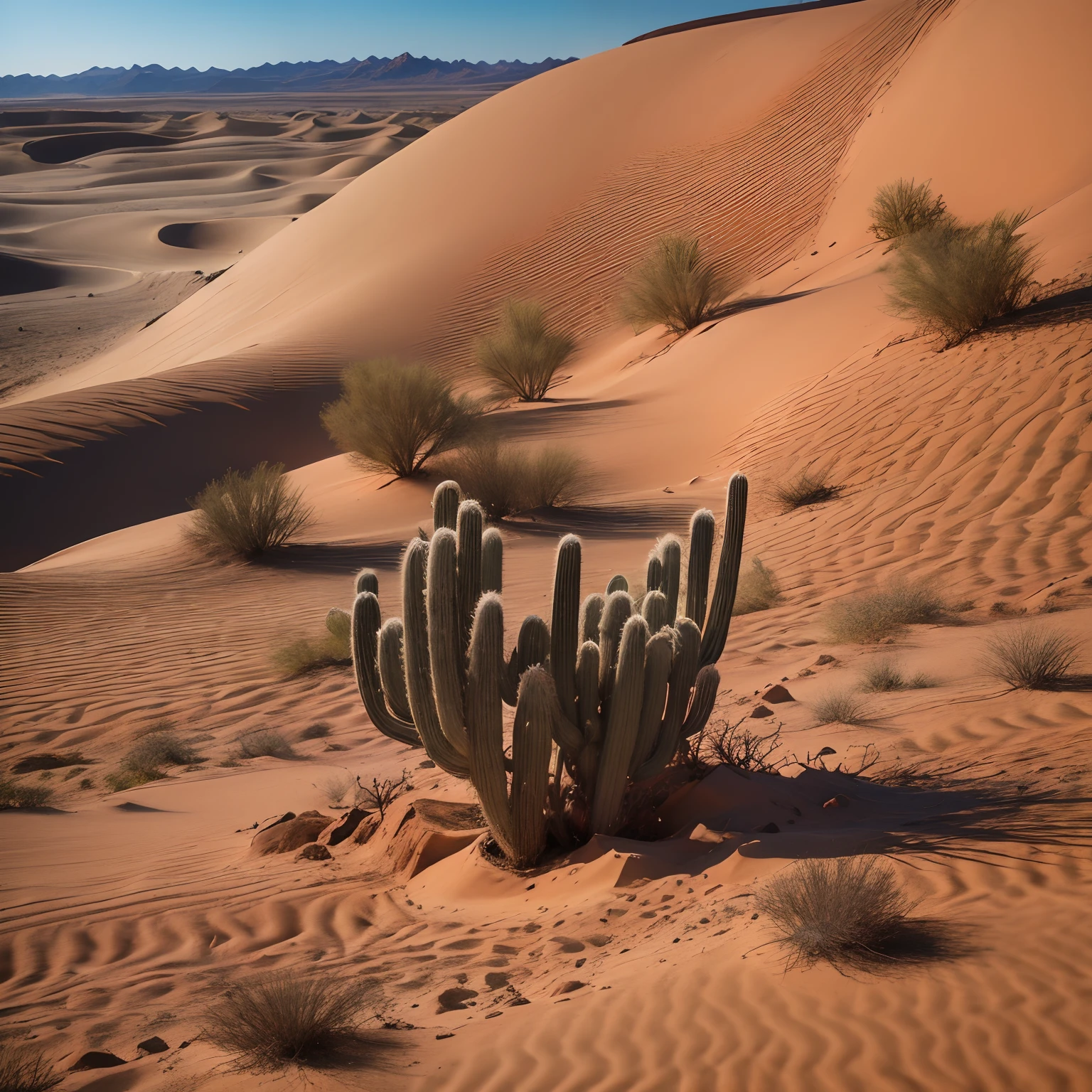 Desert, sand, drought, dry desert, wastelands, dunes, sand dunes, death valley, desert plants, withered tree, cactus, desert vegetation, withered dead tree,