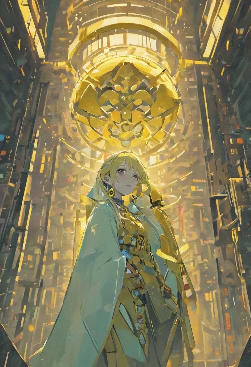 (Masterpiece, Top Quality, Best Quality), ((Cyberpunk Style, Robotic Arm, Hololo, Surreal Science Fiction Art, Future Science Fiction Aesthetics)), (1 Girl Solo), Close Up, (Resolute Eyes), (Ancient Chinese Clothes, White Robe, Embroidered Collar Uesugi, White Big Sleeve Shirt, Streamers), (Hairpin, Long Black Hair, Weapons), (Hanfu), (Clear Facial Features, Detailed Skin Texture, Beautiful Face), White Background, Earrings, Yellow Skin, Standing, (((flat color))),