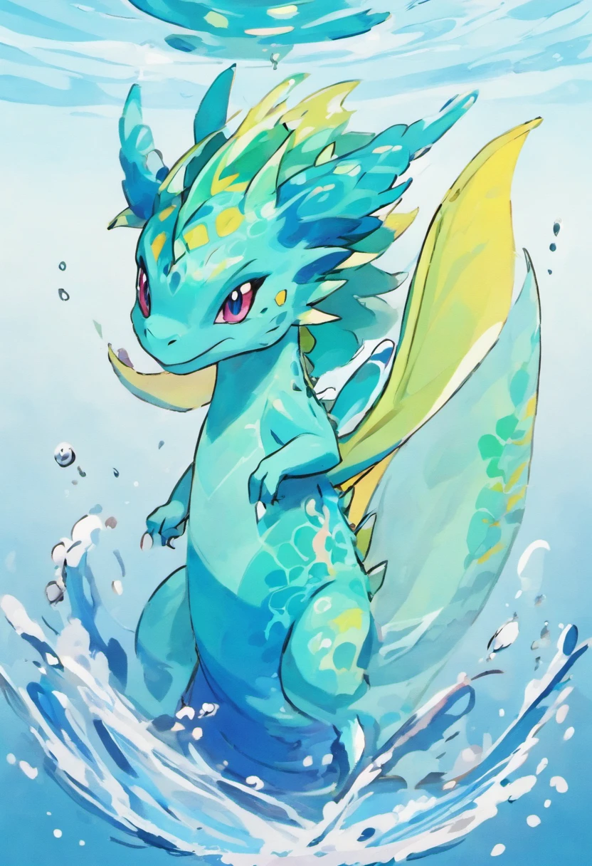 Kemoshota, mermaid, masterpiece, 4K, dynamic angle, his bottom is fish, under the sea, tail fin, sea dragon boy