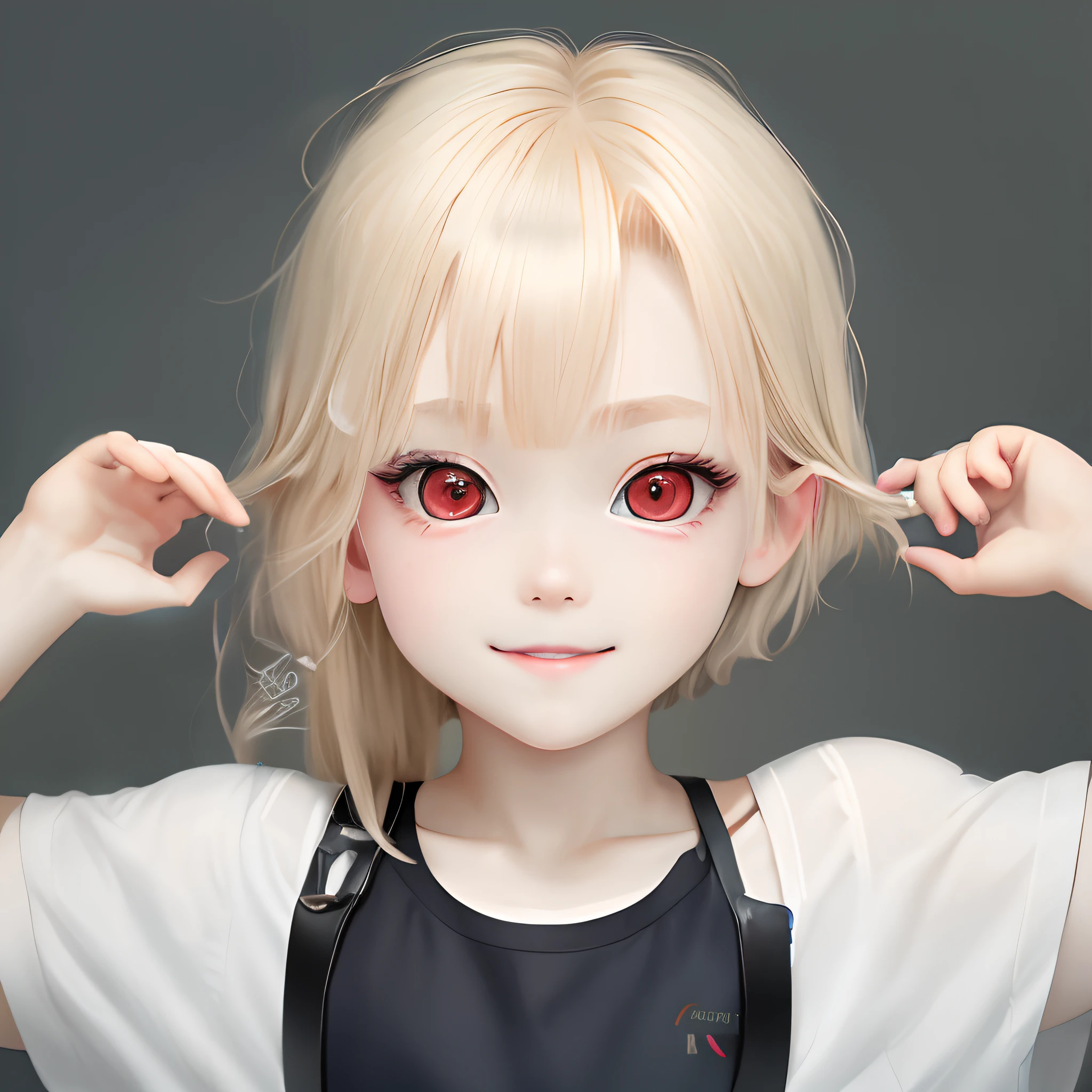 Stretched bangs