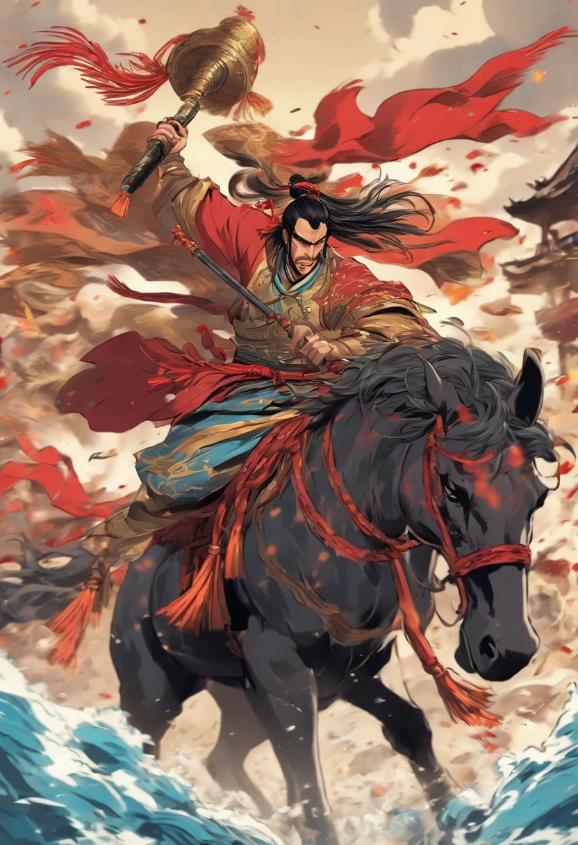 immortal,wonderland,ancient wind,Traditional chinese painting,Splash ink,smog,knight-errant,the detail,Exquisitely,SENSE OF CINEMA,4k