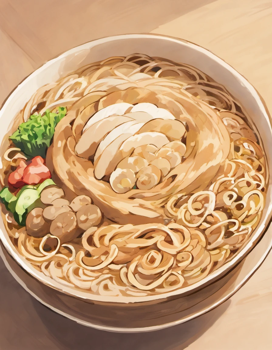 Soba: Thin buckwheat noodles, usually served either hot in a broth or cold with a dipping sauce. Drawn by sowsow,