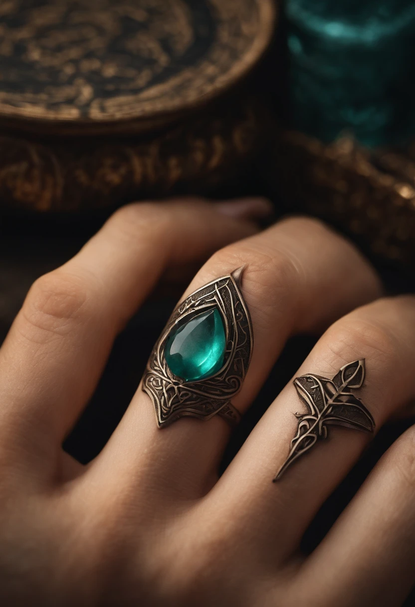 Add elven rune tattoos on your fingers to the image you just crafted.