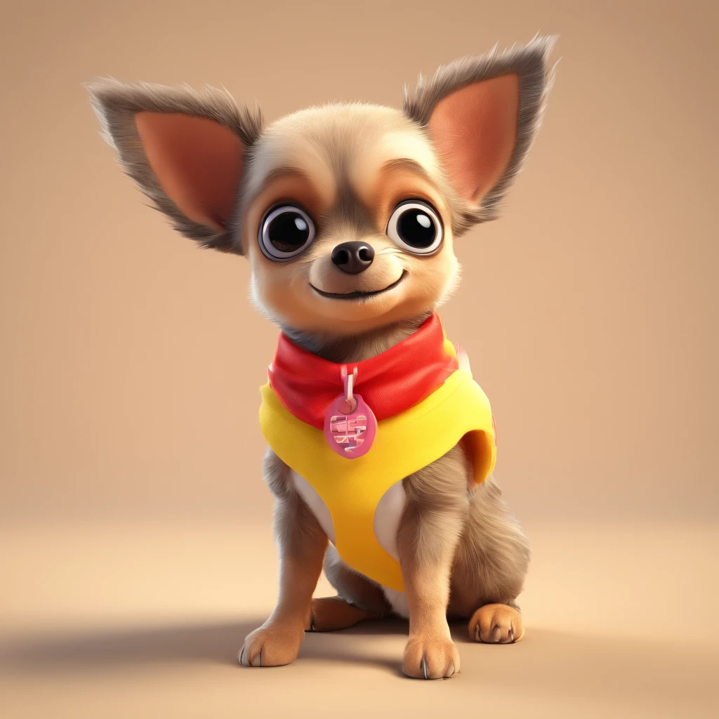 The cutest chihuahua ever, big eyes, super fluffy, adorable, sweet