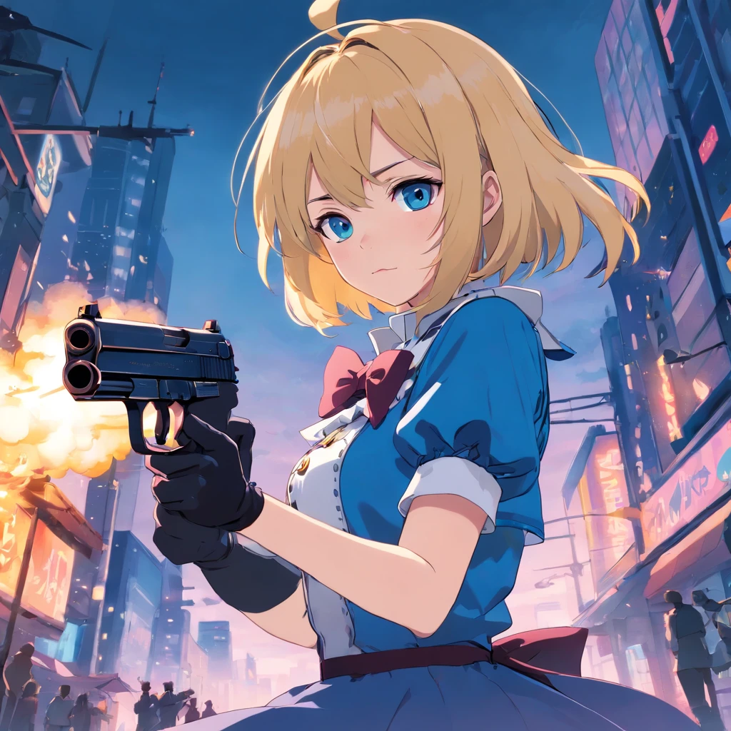 alice margatroid,With a gun