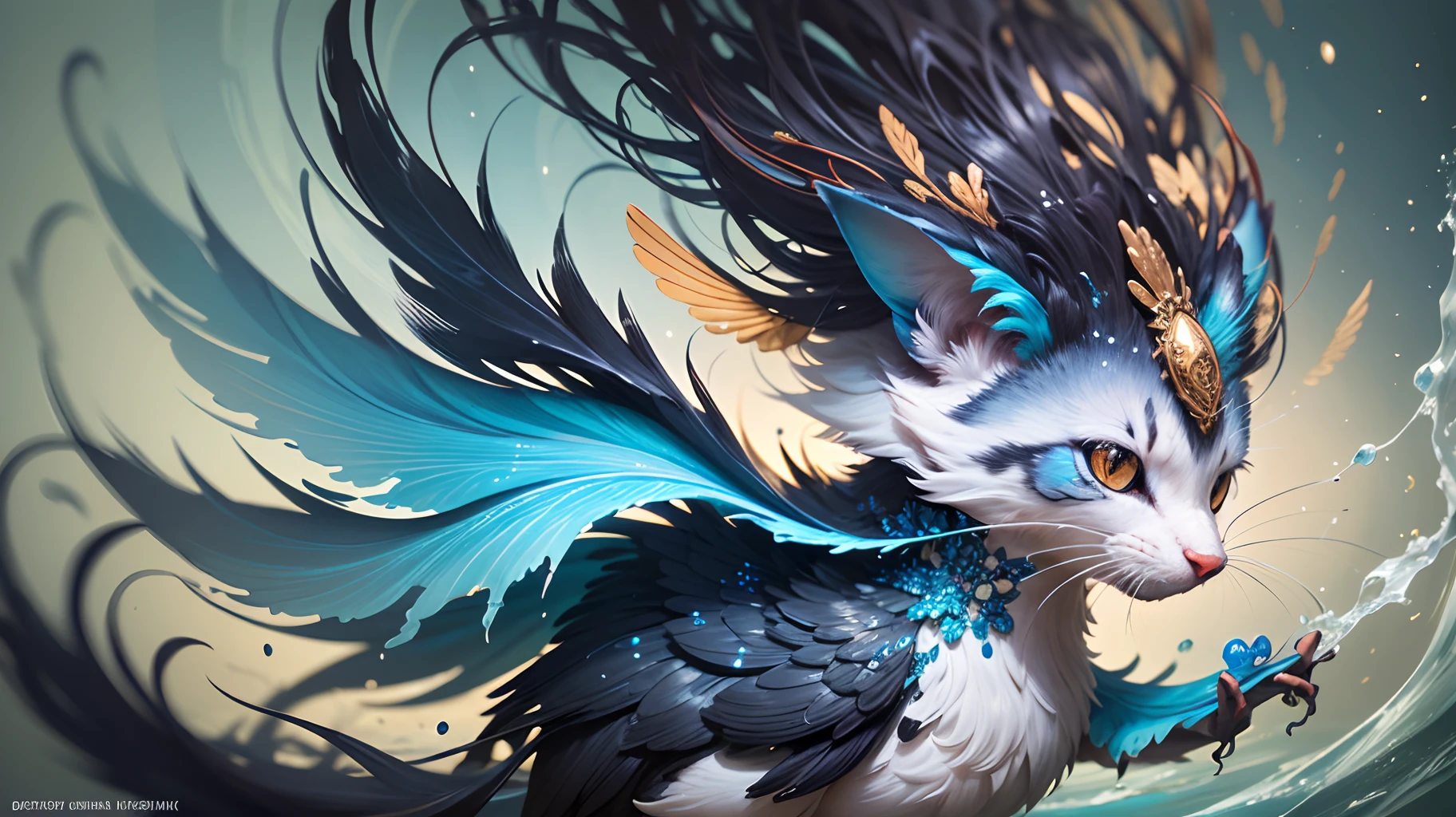breathtaking art by Tyko Sallinen strybk style, kids story book style, made of water, muted, colors, watercolor style ultra highly detailed, detailed a animal (toys:1.6) Shimmering swirling glitter, digital painting, highly detailed, filigree, intricated, Miki Asai Macro photography, close-up, hyper detailed, trending on cgsociety by alberto seveso, Hans Zatzka . award-winning, professional, highly detailed --auto --s2