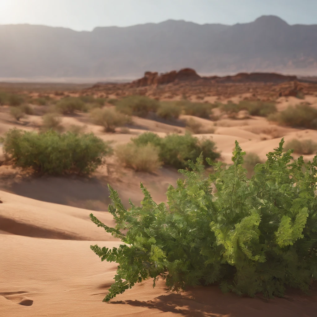 Photorealistic view of Moses and burning parsley in the desert, Painted with high-quality photo details. 8K分辨率, Every aspect of the scene is recreated with stunning photorealism. Using the power of Unreal Engine, The composition is、Carefully crafted to capture the essence of the moment. tender, Cinematic lighting、Highlights the features of the scene. intricate detailes, As a tool detail, Impressively rendered. Reflections traced by rays and realistic shadows are、Increases the authenticity of the scene. The color palette is elegantly adjusted, Create an attractive atmosphere. As a result、You get a hyper-realistic representation, It gives life, Immerse yourself in detail and depth.