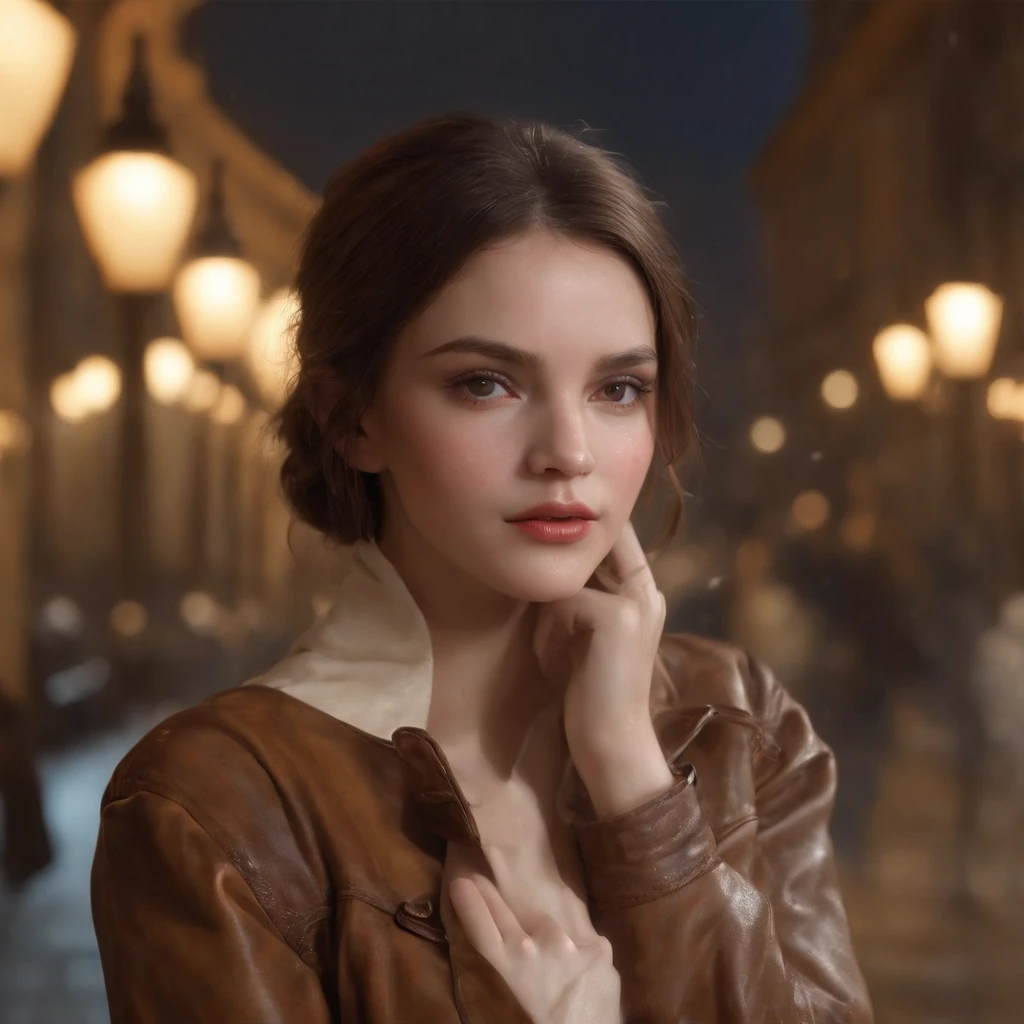 (Rendu 3D professionnel:1.3) de (Realstic:1.3) The most beautiful art photo in the world,Contains sweet and bright female heroin, ((Wet epic heroine)), Rendering the 8K unit of the whole body, action SHOT, pores de la peau, Very dark lighting, ombrage lourd, detailded, face detailed, (vibratoire, Realistic Photography, Realstic, dramatique, Sombre, mise au point nette, 8k), (Old leather clothes damaged by the weather:1.4), ((((Utiliser des skins)))), (complexe:1.4), decadent, (highly detailed:1.4), digital painting, rendu par octane, Art stations, Concept-Art, lisse, mise au point nette, illustration, Germ of art, (loish:0.23), WLOP Ilya Kuvshinov, e Greg Rutkowski et Alphonse Mucha Gracias, (Illumination globale, Studiolight, Lightweight volumetric), fortes pluies, particules flottantes, fripon, Fantaisie, Notre, Corps inteiroesbien, ((Dark and ancient background of the city:1.3)),CGSesociedade,Art stations