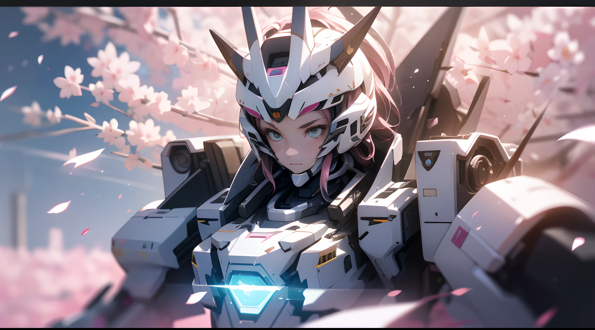 ((Best quality)), ((Masterpiece)), (Detailed:1.4), 3D,mechs，Pink Long Hair，vibrant with colors，Cherry blossom petals float to zero， A beautiful cyberpunk female figure，Thick hair，light particules，Pure energy chaos anti-technology，hdr（HighDynamicRange），Ray traching,NVIDIA RTX,Hyper-Resolution,Unreal 5,Subsurface scattering,PBR Texture,Post-processing,Anisotropic filtering,depth of fields,Maximum clarity and sharpness,Multi-layered textures,Albedo and specular maps,Surface coloring,Accurately simulate light-material interactions,perfectly proportions,rendering by octane,twotonelighting,largeaperture,Low ISO,White balance,the rule of thirds,8K raw data