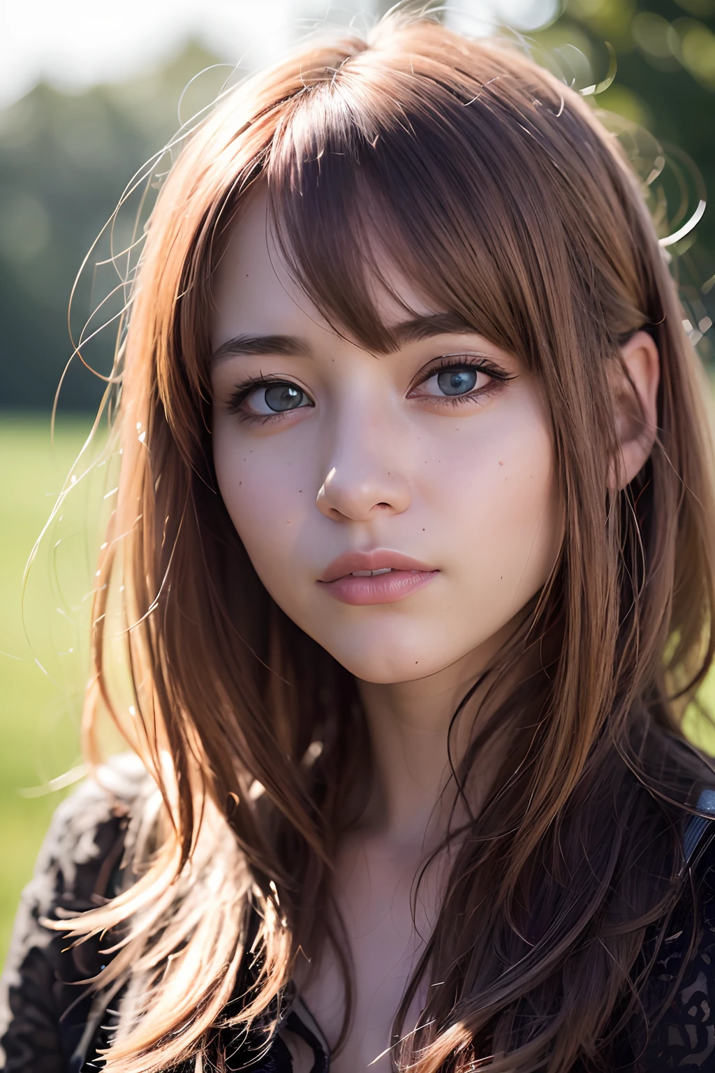 (realistic, photo-realistic:1.37),(8k, RAW photo, best quality, masterpiece:1.2), cute, ultra-detailed,heart-shaped pupils,physically-based rendering, ultra high res, kodakvision color, shot on Arricam LT Camera, bokeh, sharp focus,
looking at viewer,photorealistic,realistic, solo, photorealistic, best quality,extremely detailed face,extremely detailed eyes and face, beautiful detailed eyes,absurdres, incredibly absurdres,haunting smile,Messy hair, floating hair, ,
