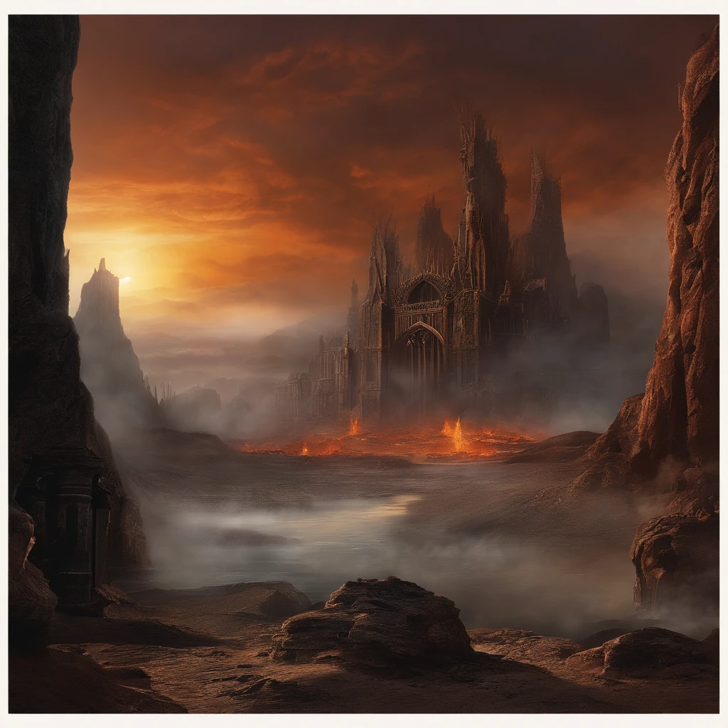 , paisagem do inferno, O fundo do inferno, A batalha final no inferno, Apocalyptic landscapes!!!!!, Mustafar, The Ruins of Hell, ! Apocalyptic landscapes!!, Soberbo D & D A Arte do Sol Escuro, Portas do Inferno, Portas do Inferno, arte conceitual de world of warcraft, Resgate do Submundo!!!!!!