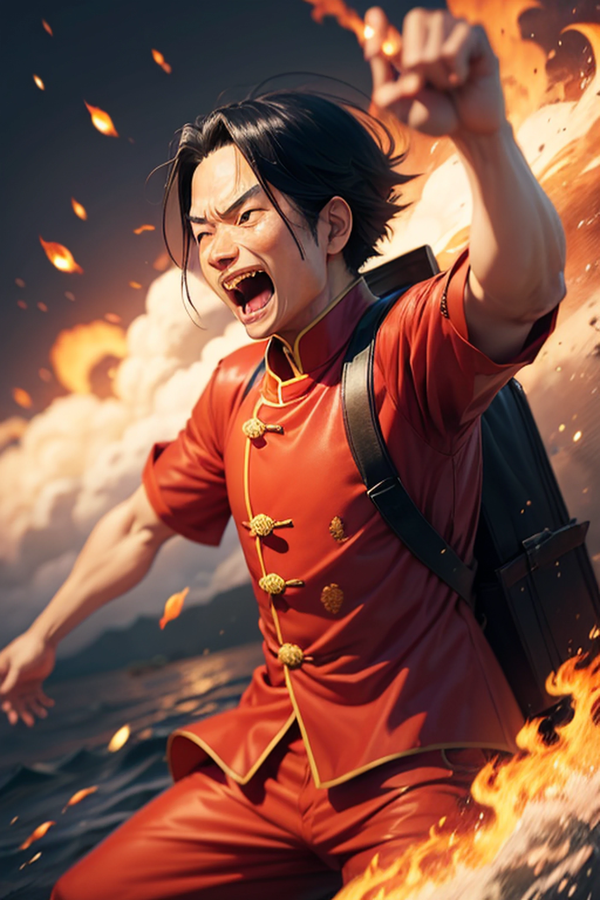 Mao Zedong in One Piece screaming meme