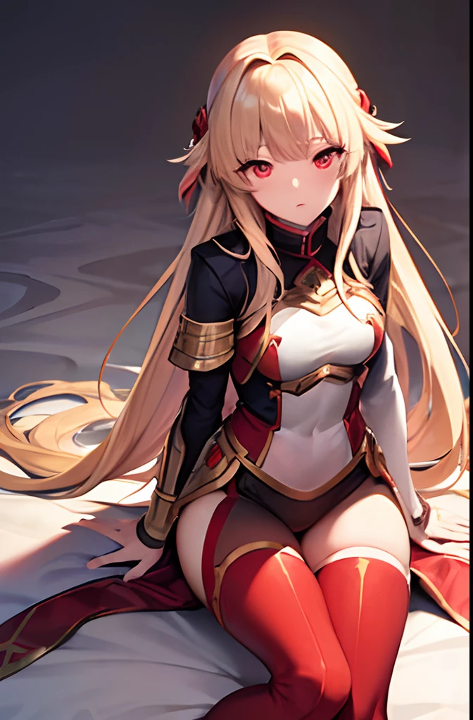 the legend of heroes,alisa,Full body blonde,red eyes,