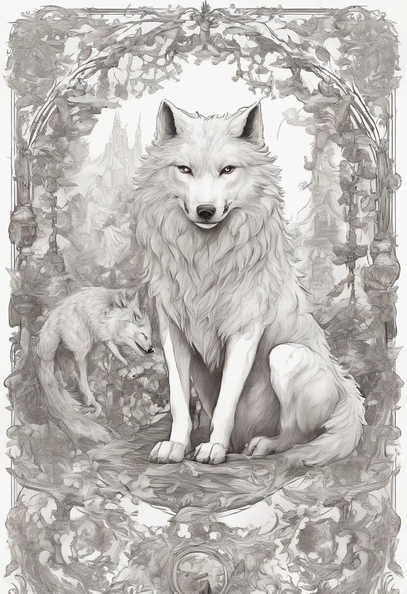 A hideous white wolf broke free from its chains,Crazy roaring and roaring