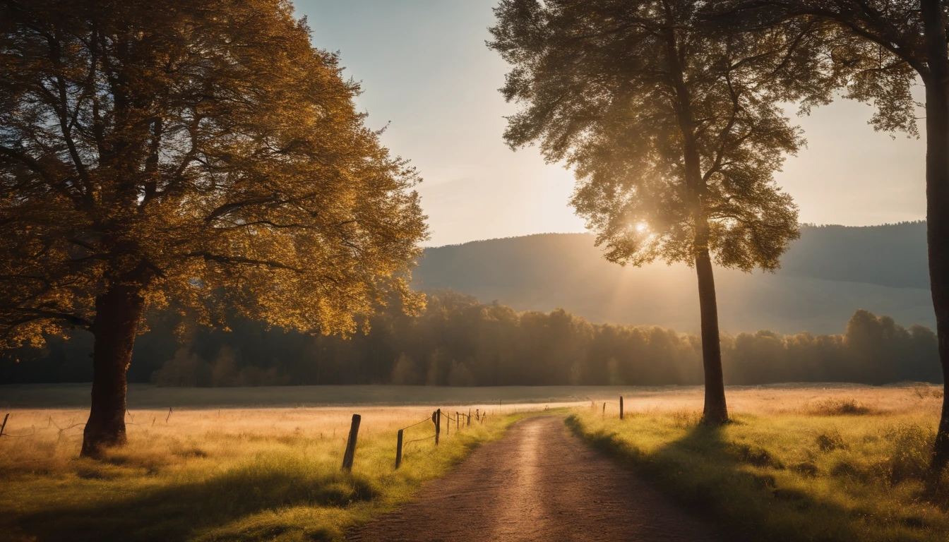 a bright serene landscape