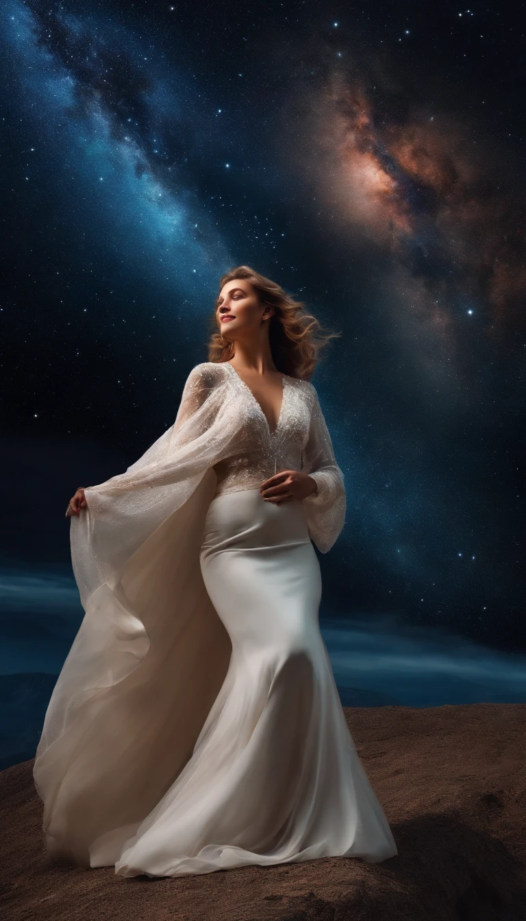 ((Masterpiece, top quality, high resolution)), ((highly detailed CG unified 8K wallpaper)), young woman, full body, fluttering thin robe wrapped around body, (photorealistic), nipples through robe,