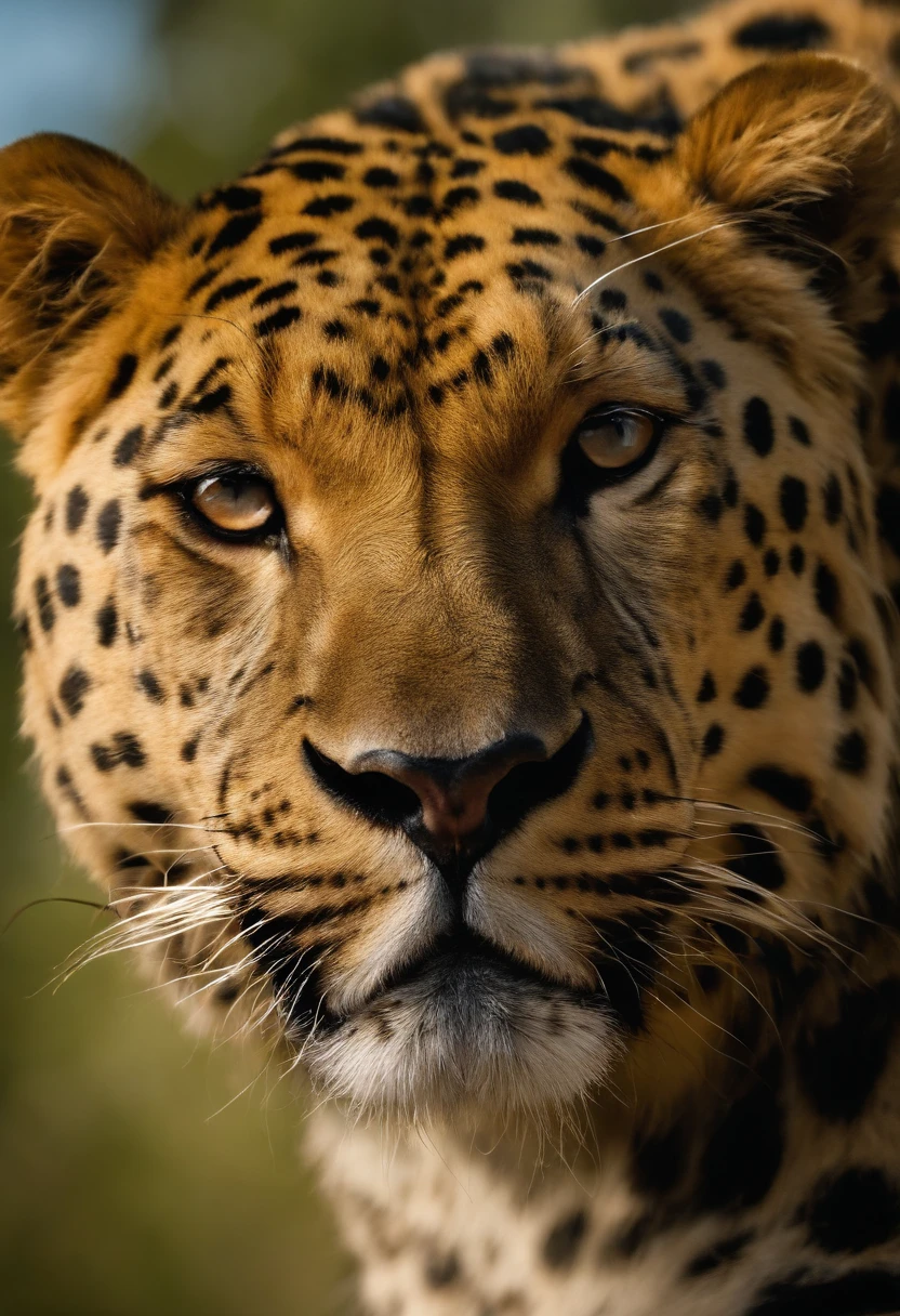 crie uma besta subindo mar. Ela possui dez chifres, cobertos de diademas, distributed in seven heads. Its body is similar to the body of a leopard, His feet are like a bear and his mouth is like a lion's.