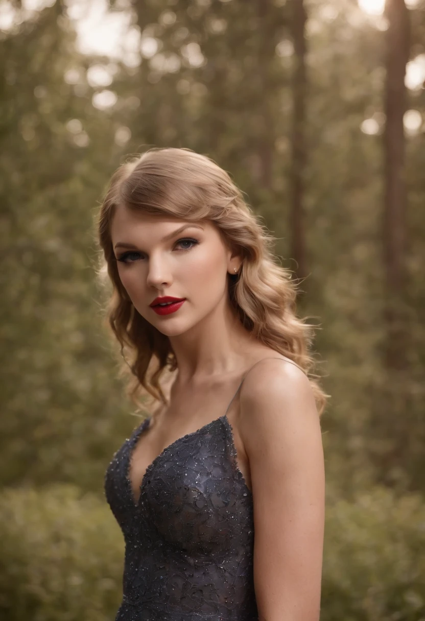 American singer，Taylor Swift，19 years old,full body