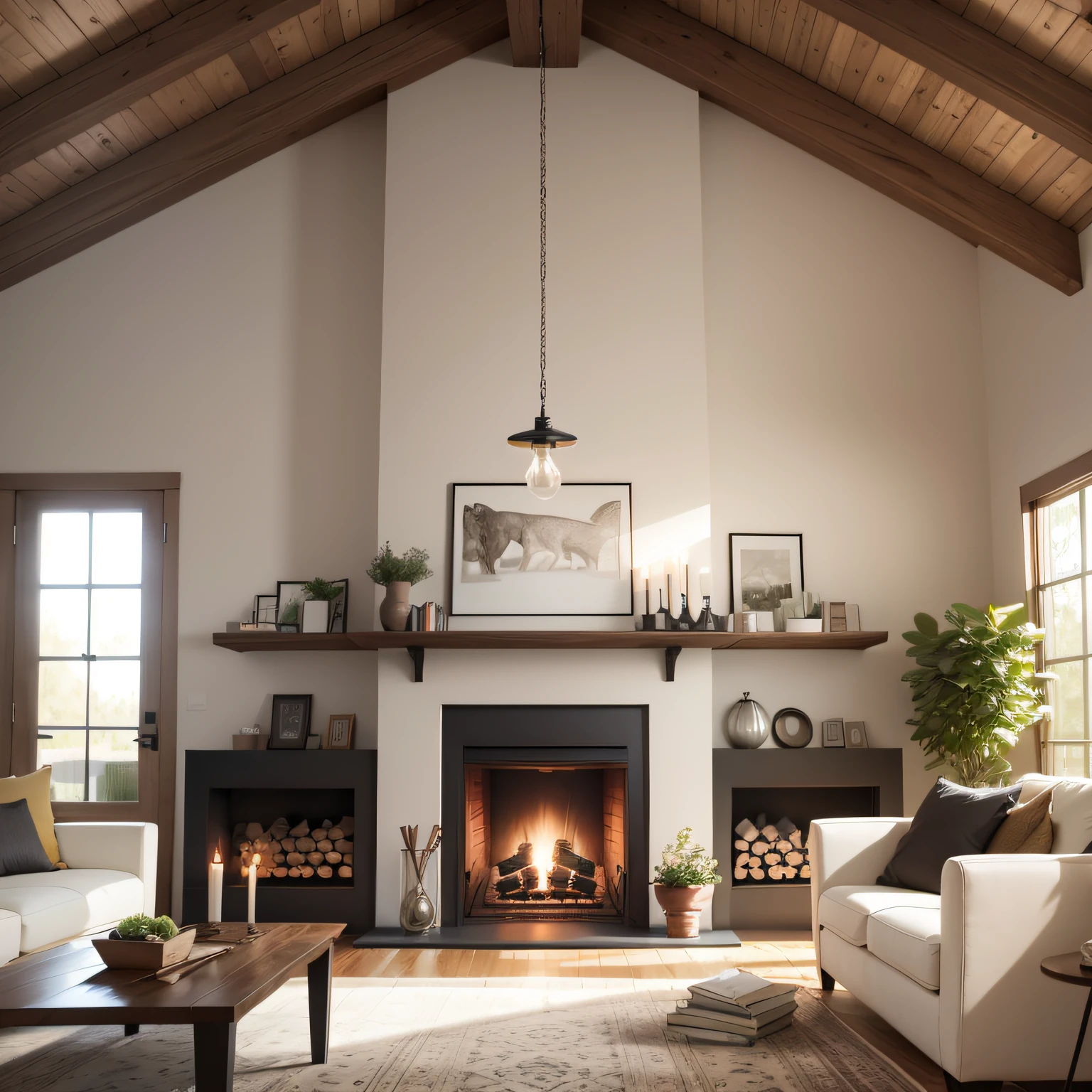 modern farmhouse fireplaces with Preparing the Space