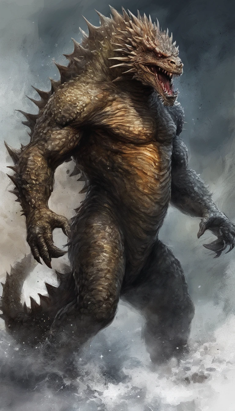 feets, front view, seductive, flexing, sexy body, scars, jungle ruins, stone wall, day, daylight, stanging, open legs, big penis, big penis, big balls (flaccid), nipples, (ultra detailed), a beautiful and detailed full size portrait of a male anthro godzilla, GodzillaXP, ((black body, black skin, feets visible)) smirk, open mouth, (scales, detailed scales, muscle anthro, buff, big pecs,) pink eyes, detailed eyes, non-mammal breasts, looking forward, glowing eyes, big body, sexy body, goddess, kenket, Ross Tran,ruan jia, trending on artstation,foxovh, cenematic lighting, detailed background, empty eyes, foreskin, tan body, tan scales, wet, night, big body, pronounced_browridge, muscular anthro, big muscles, big pecs, biceps, sunlight,
