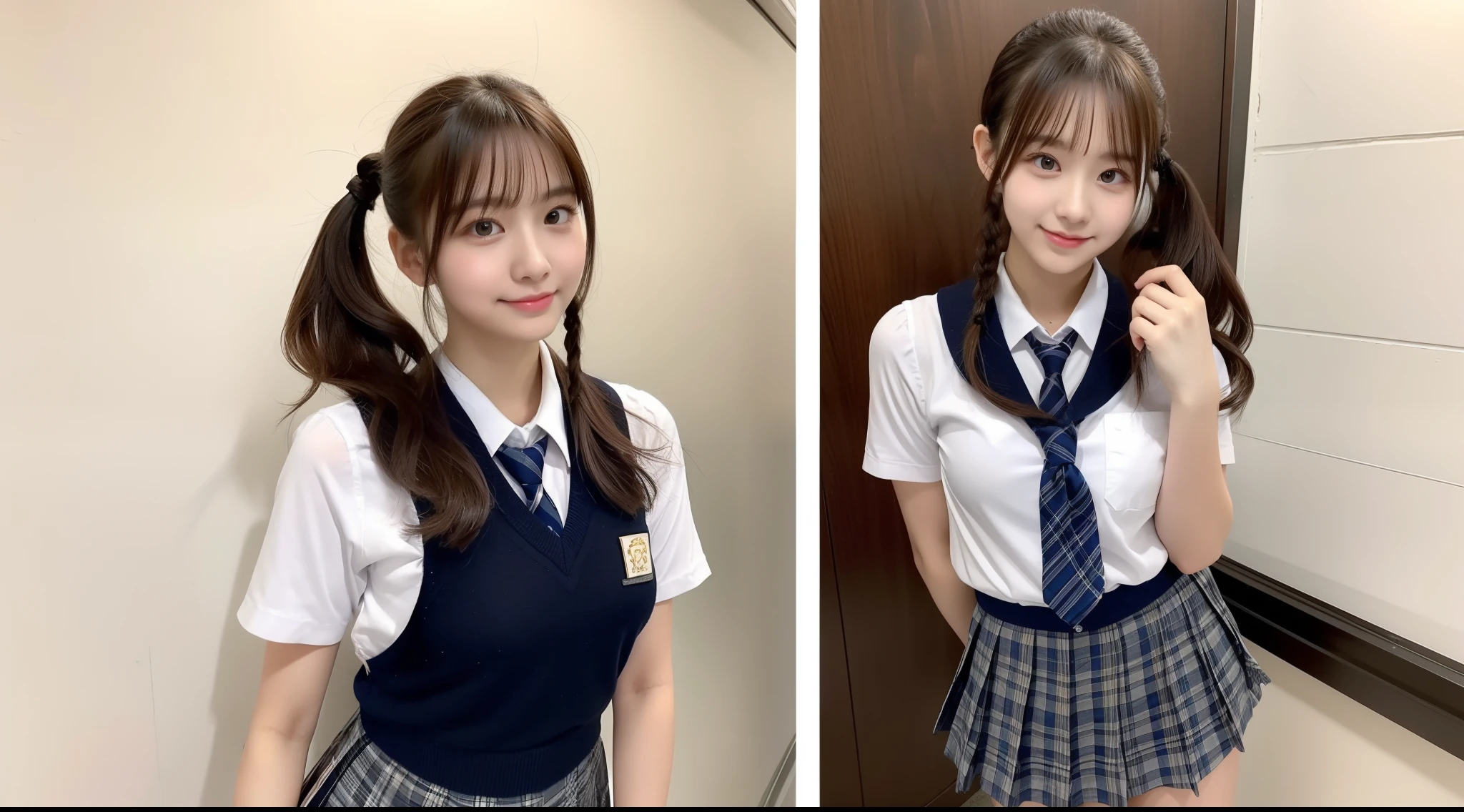 18 year old schoolgirl in miniskirt（poneyTail）