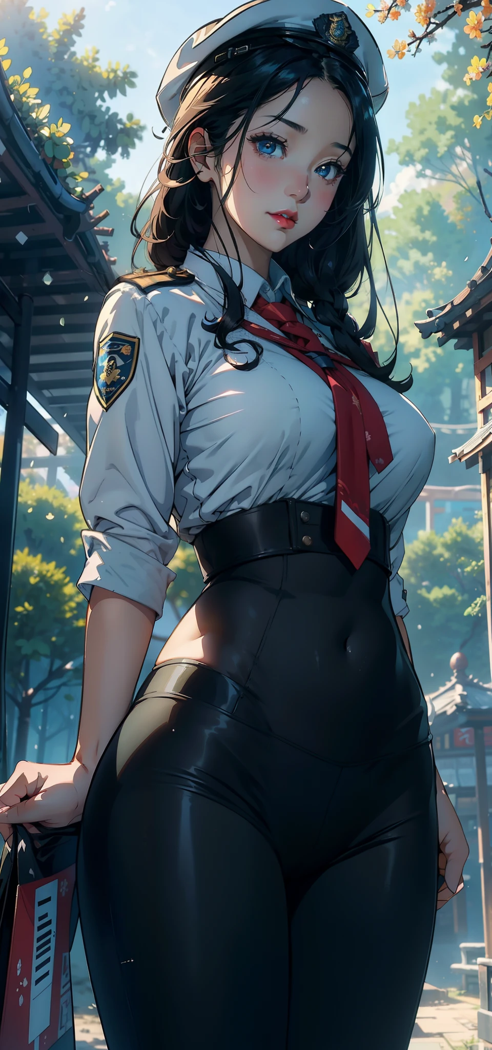 1female,41 years old,熟妇,A MILF,mature,plumw,extremely large bosom ,Pornographic exposure, 独奏,(Background with:aerodrome,fighter jets,inside of a cabin) She has short black hair,bobo head,Station,seen from the front, hair straight, mostly cloudy sky,(((tmasterpiece),(Very detailed CG unity 8K wallpaper),best qualtiy,cinmatic lighting,detailed back ground,beatiful detailed eyes,Bright pupils,Redlip(Very fine and beautiful),(Beautiful and detailed eye description),ultra - detailed,tmasterpiece,)),facing at camera,A high resolution,ultra - detailed),revealing breasts,Bare genitalia, Bulge,legs are open,Raised sexy,Camel toes,Flushed complexion,Open-mouthed,frontage,stewardess,beret(Wearing:White transparent shirt,Black pantyhose)Wonder Woman uniform