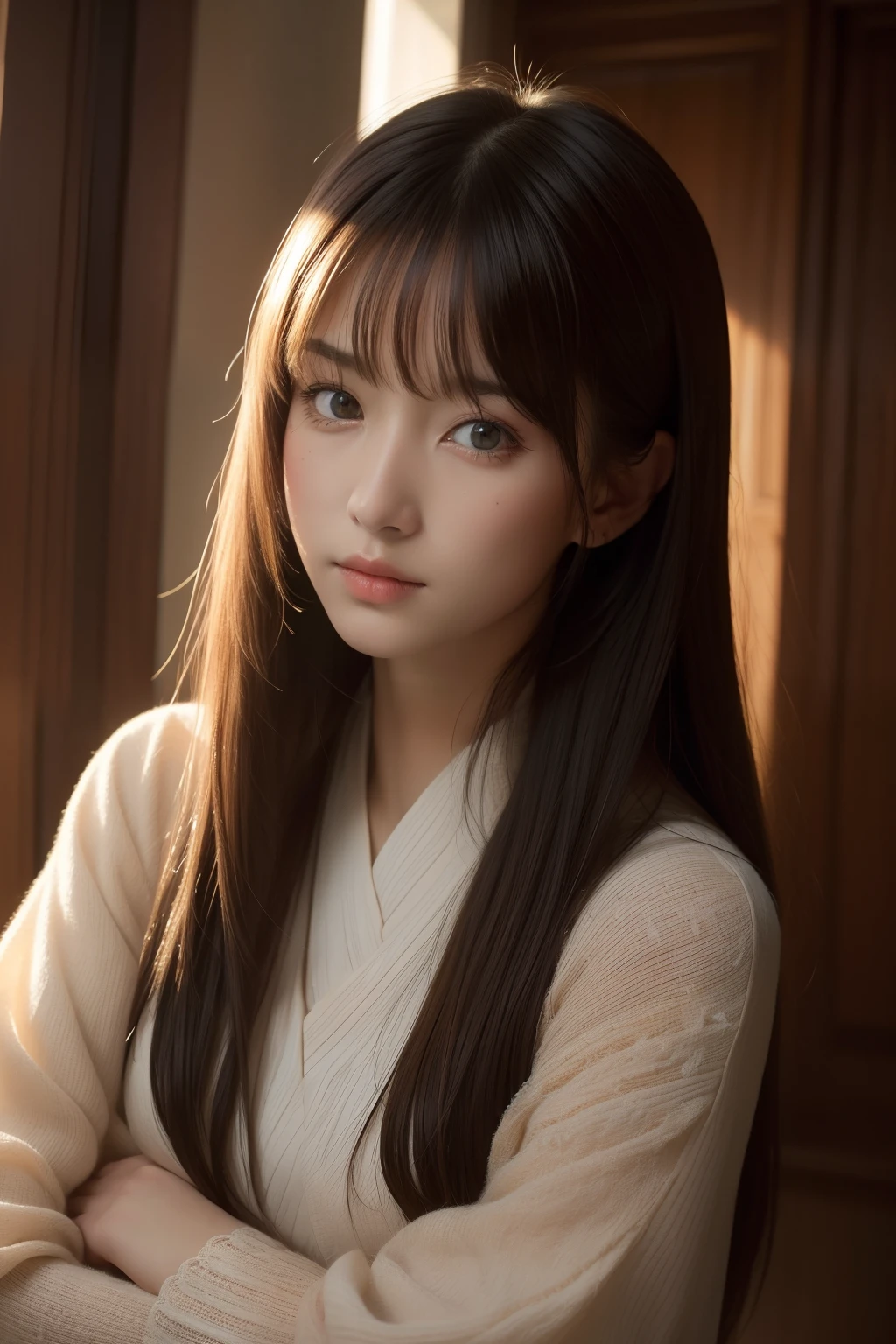 (Raw photo, Best Quality), (Realistic, Photorealsitic:1.3),Best Quality,Highly detailed,masutepiece,Ultra-detailed,Illustration,1girl in,The upper part of the body_Body,Dynamic Angle,world masterpiece theater,Messy_long_hair,Best Quality,the Extremely Detailed CG Unity 8K Wallpapers,inky,amazing,Cinematic lighting,lens_f lare, dunhuang_Style