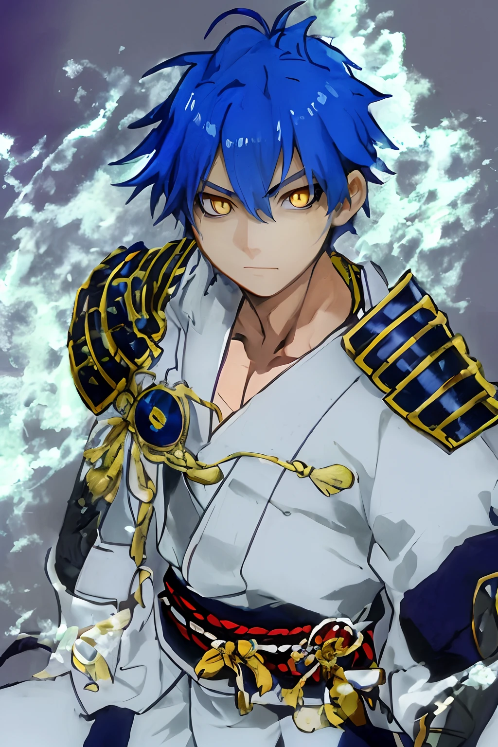 yellow eyes and brave face