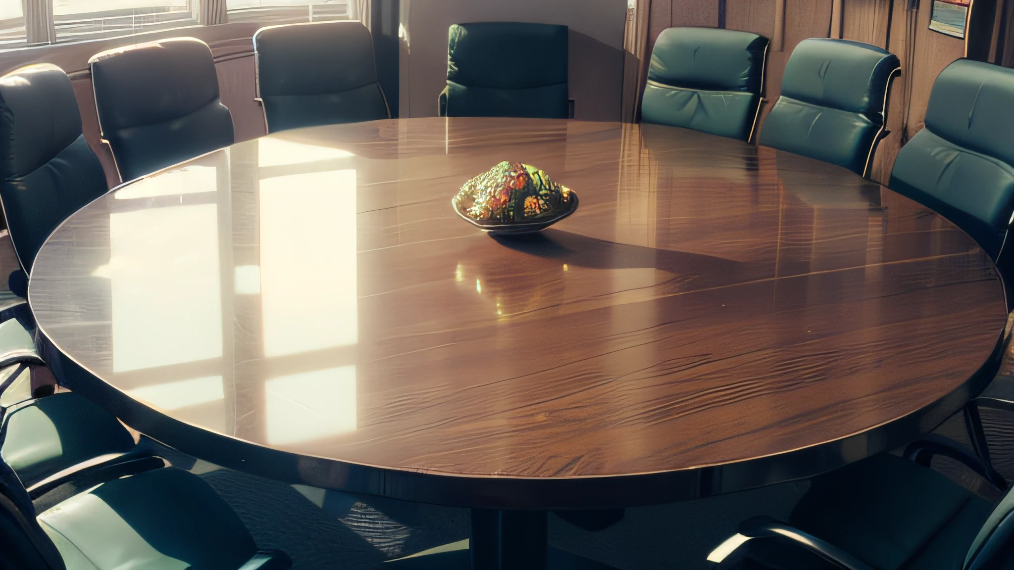 Dark room, round table, 10 people (1.8)