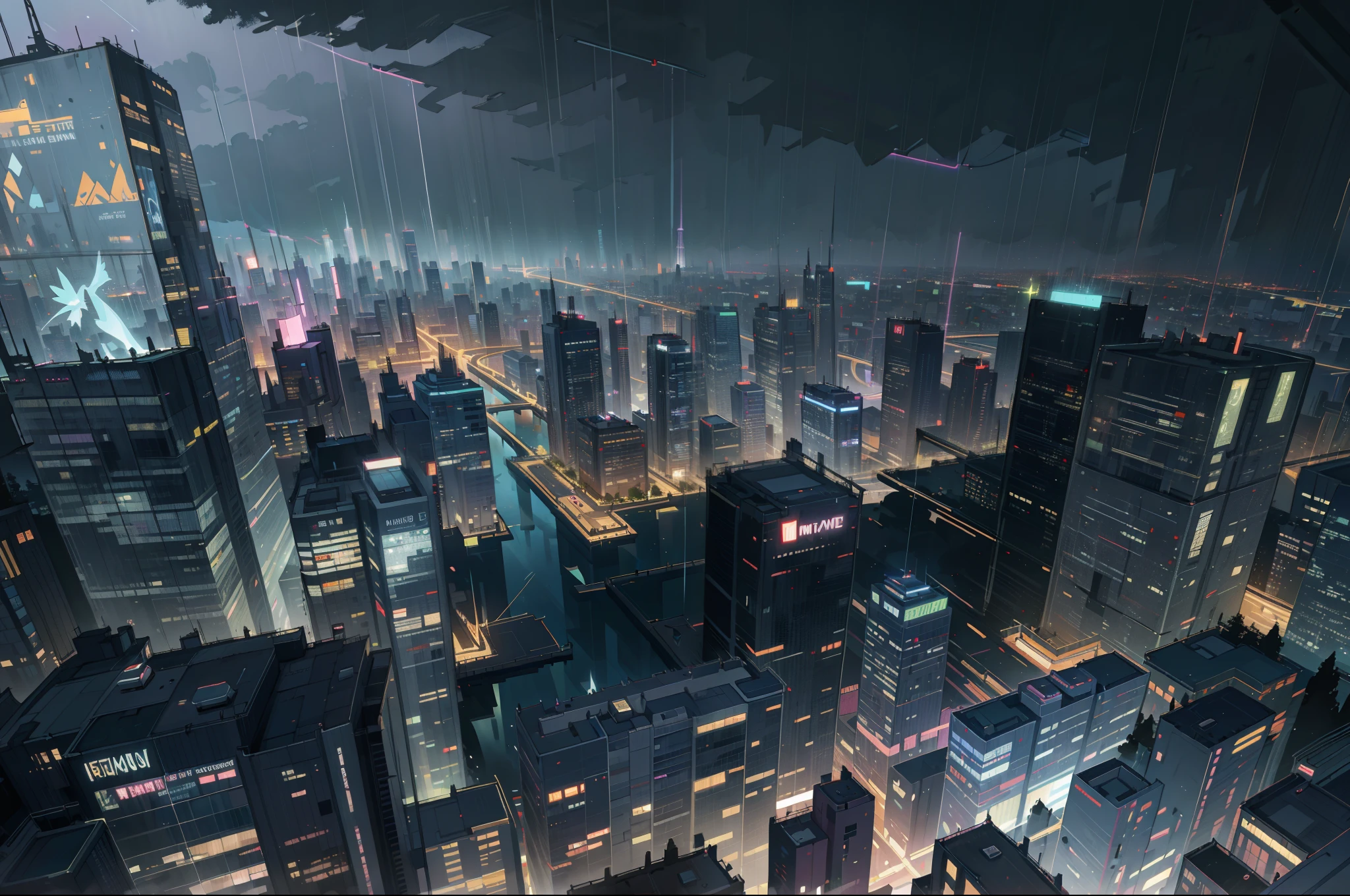 (best quality,4k,8k,highres,masterpiece:1.2),ultra-detailed,realistic:1.37,night skycrapers city,cityscape,modern architecture,glimmering lights,towering buildings,reflective surfaces,urban hustle and bustle,traffic trails,spectacular skyline,futuristic atmosphere,vivid colors,night-time beauty,neon signs,city lights,surreal atmosphere,moody,metropolitan,glowing windows,night sky,starlit heavens,twinkling stars,moonlit reflection,tall skyscrapers,impressive structures,awe-inspiring sight,streets alive with activity,towering shadows,street lamps illuminating the path,serene river reflecting city lights,glistening river,ethereal glow,metropolis after dark,striking contrast of light and dark,architectural marvels,bridges connecting the city,nighttime splendor,majestic cityscape,late-night energy,urban dreams,awe-inspiring skyline,nighttime vibes,flashing neon lights,streets filled with life.
