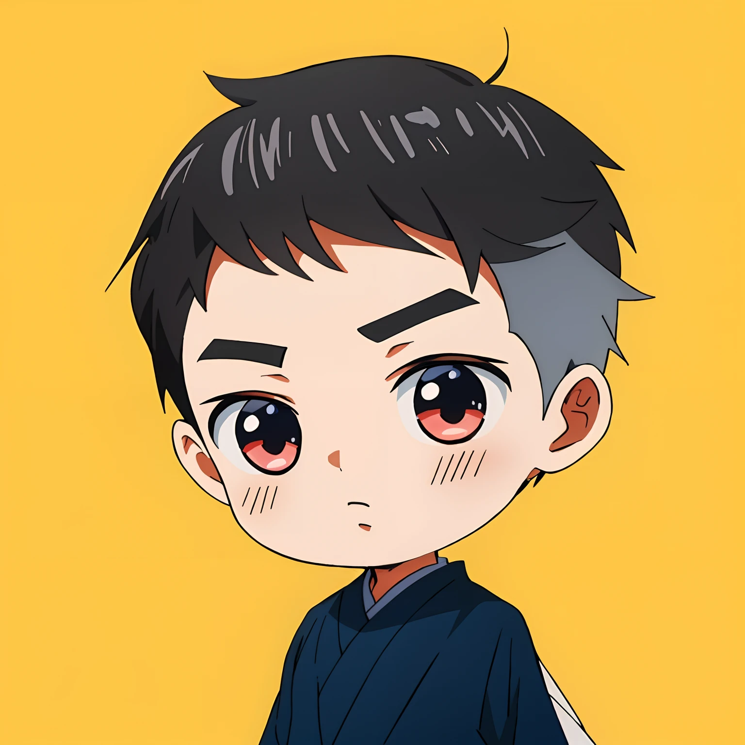 There is a cartoon boy wearing a white shirt and a white shirt, ig studios anime style, Cartoon Art Style, Ruan cute vtuber, webcomic, Cartoon Cute, Inspired by Zhang Han, in an anime style, cartoonish style, inspired by Kim Myeong-guk, In anime style, anime style character, Wan cute Chinese face