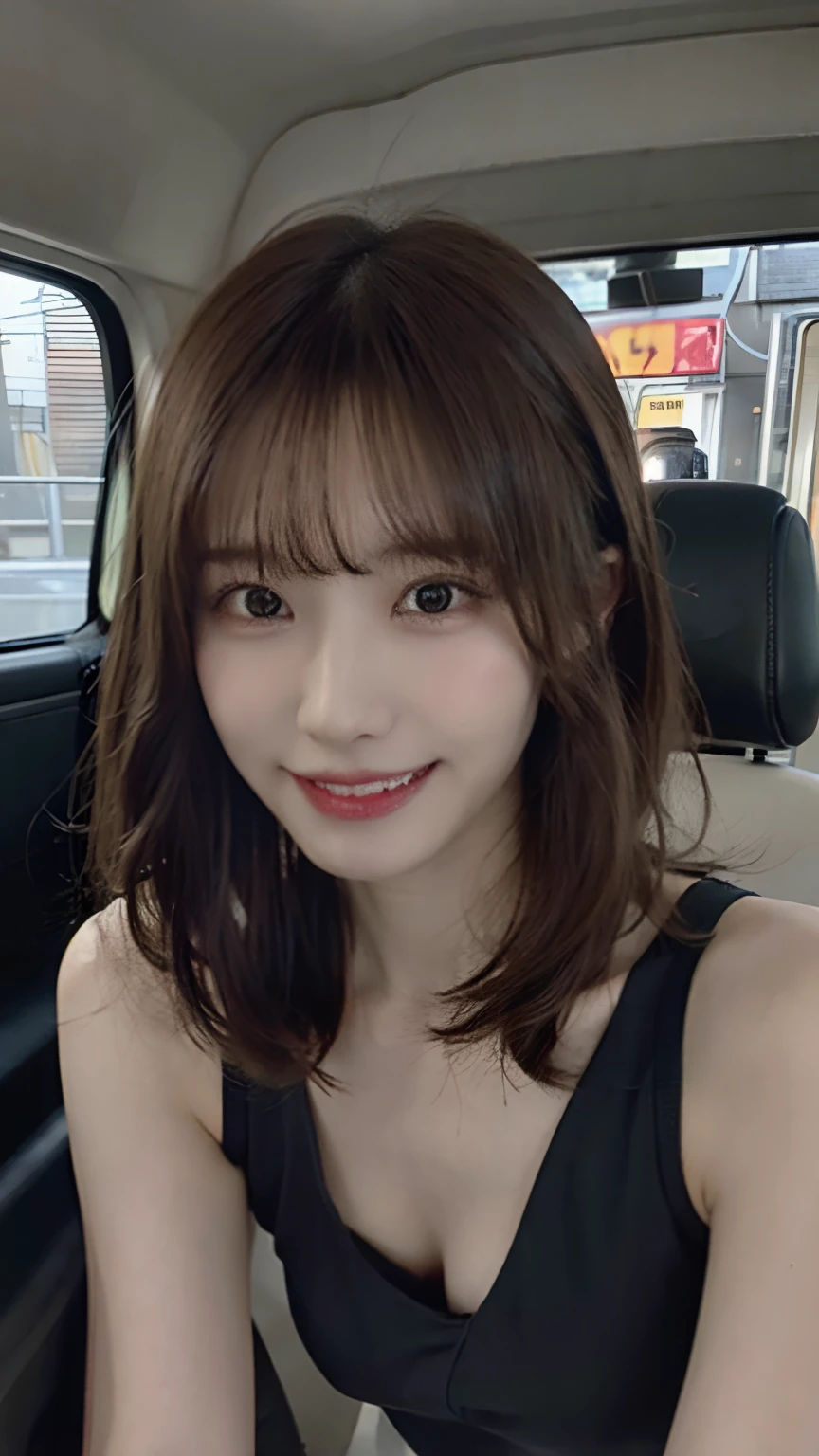 Hair hanging over bare shoulders