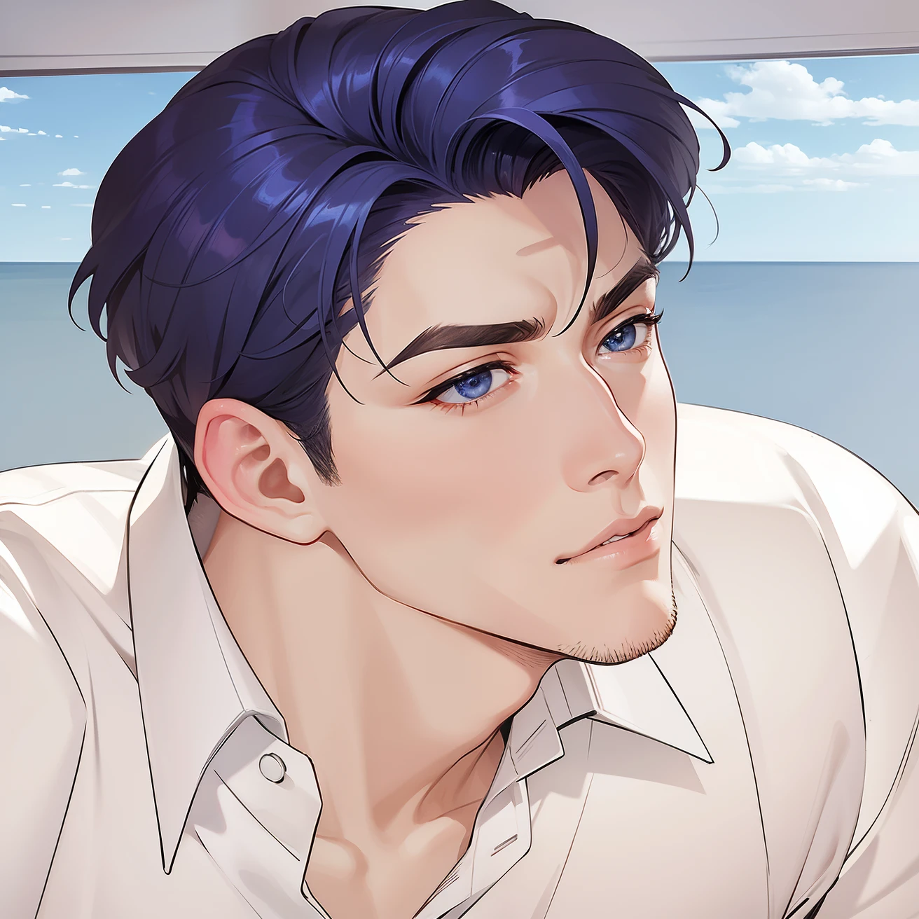 Handsome, masculine man