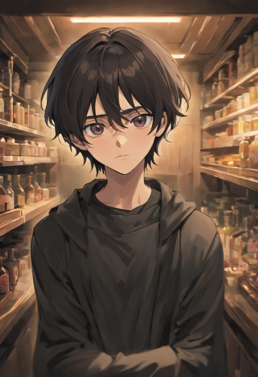 Severus Snape’s eyebrows creased in thought and, without a word, he swept past Harry Potter and entered the kitchen, closing the door quietly behind him.