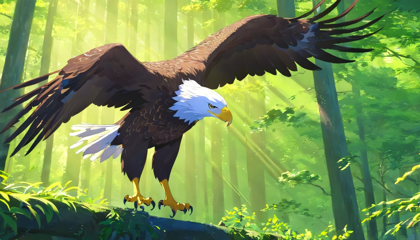 REALISTIC EAGLE ,Na floresta