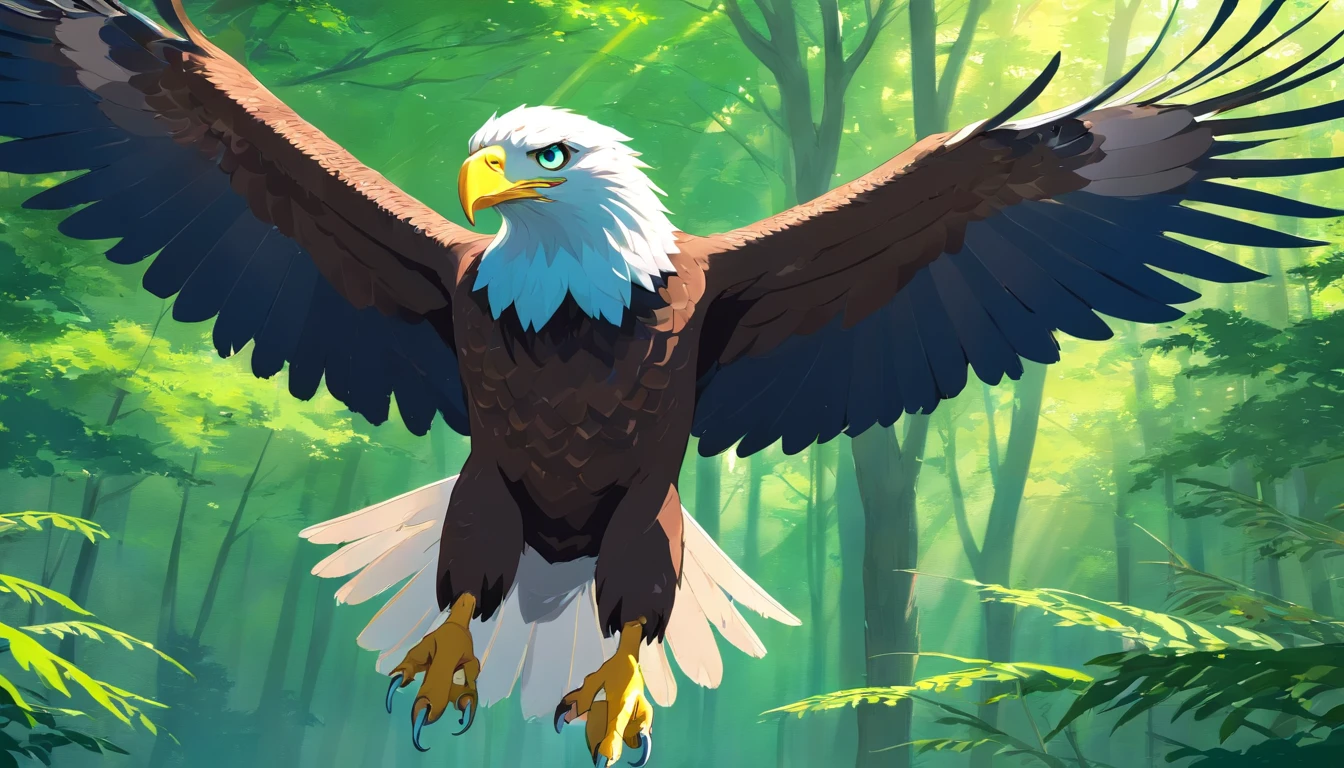 REALISTIC EAGLE ,Na floresta