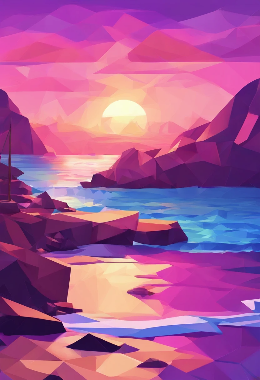(a silent night,gorgeous sunset:P,serene purple waves,tranquil sea,beautiful rocky coast,peaceful skyline)