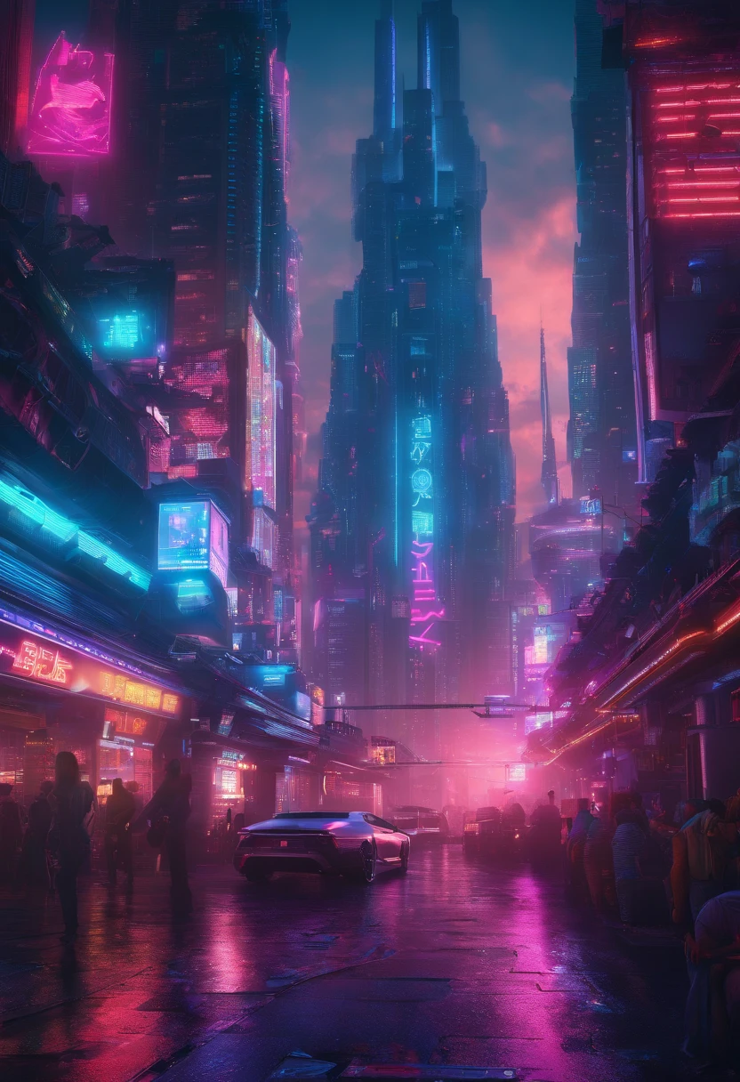 The world of tomorrow commanded by artificial intelligence in very realistic photo in 8K
