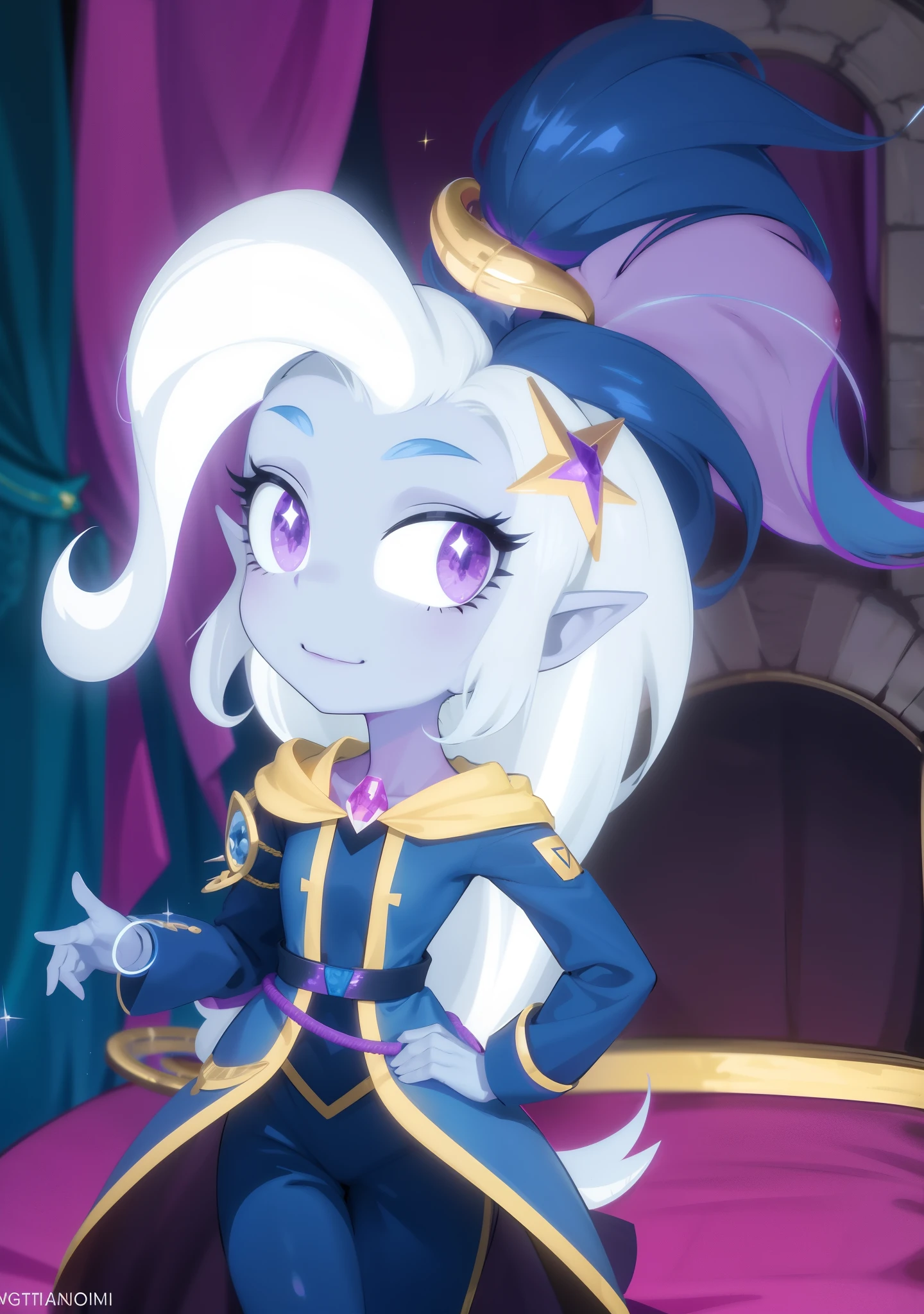file twilight sparkle is a wizard snitch snitch snitch snitch snitch snitch snitch snitch sni, anthropomorphic mare, equestria, maya ali as a storm sorcerer, she has pale blue skin!!!, magic uniform, lunar themed attire, star sparkle, windy mane, nefarious smirk, maya ali as a lightning mage